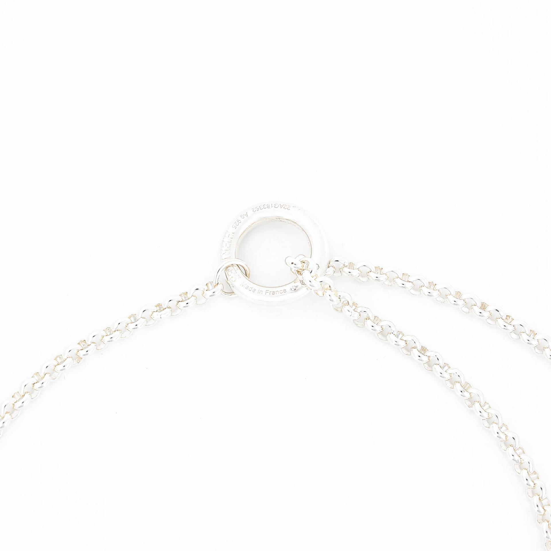 Brand New ( Rank N ) HERMÈS Chaine d'ancre Enchainee pendant GM Silver Silver 925 - 9