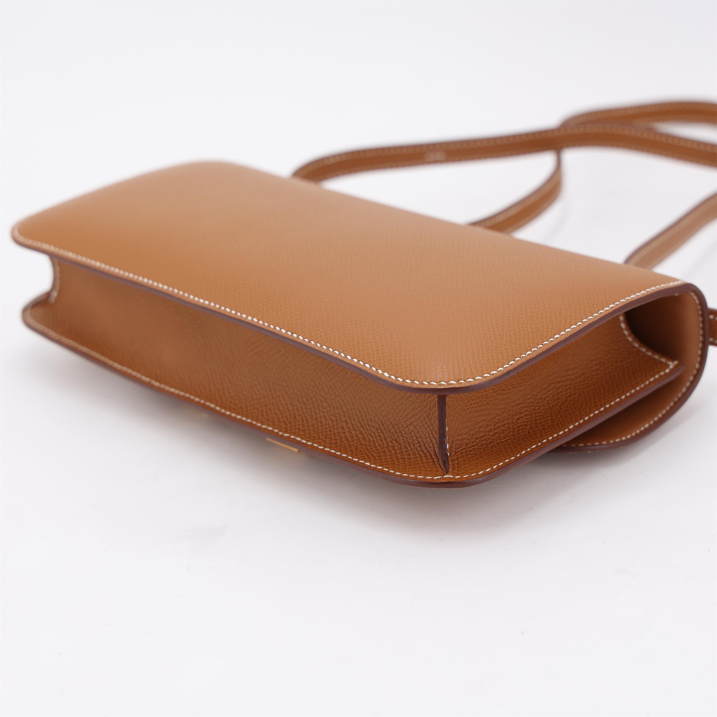 Excellent ( Rank SA ) HERMÈS Constance Elan Gold (37) Epsom Rose Gold hardware K (2025) - 7