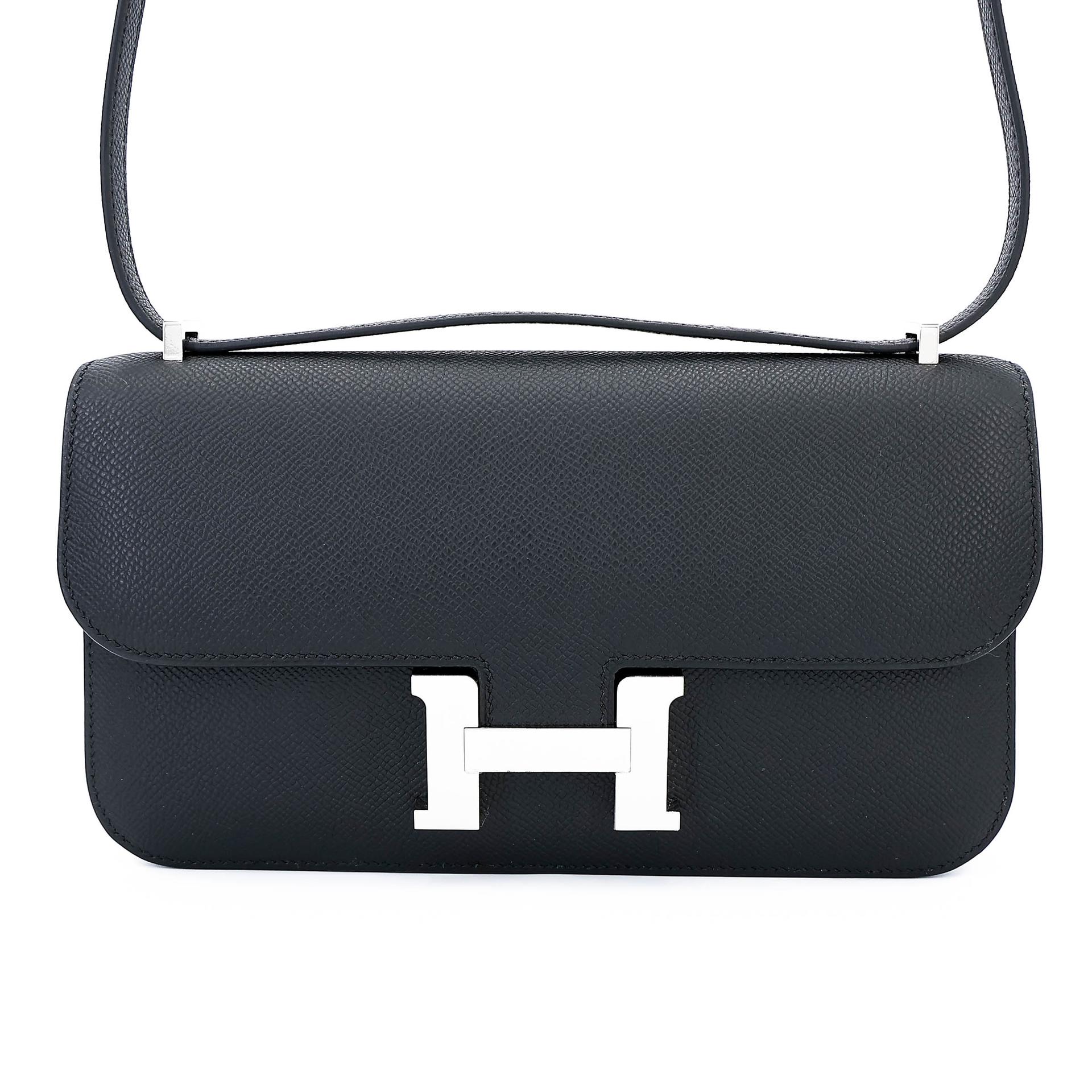 Brand New ( Rank N ) HERMÈS Constance Elan Noir (89) Epsom Palladium hardware G (2026) - 1