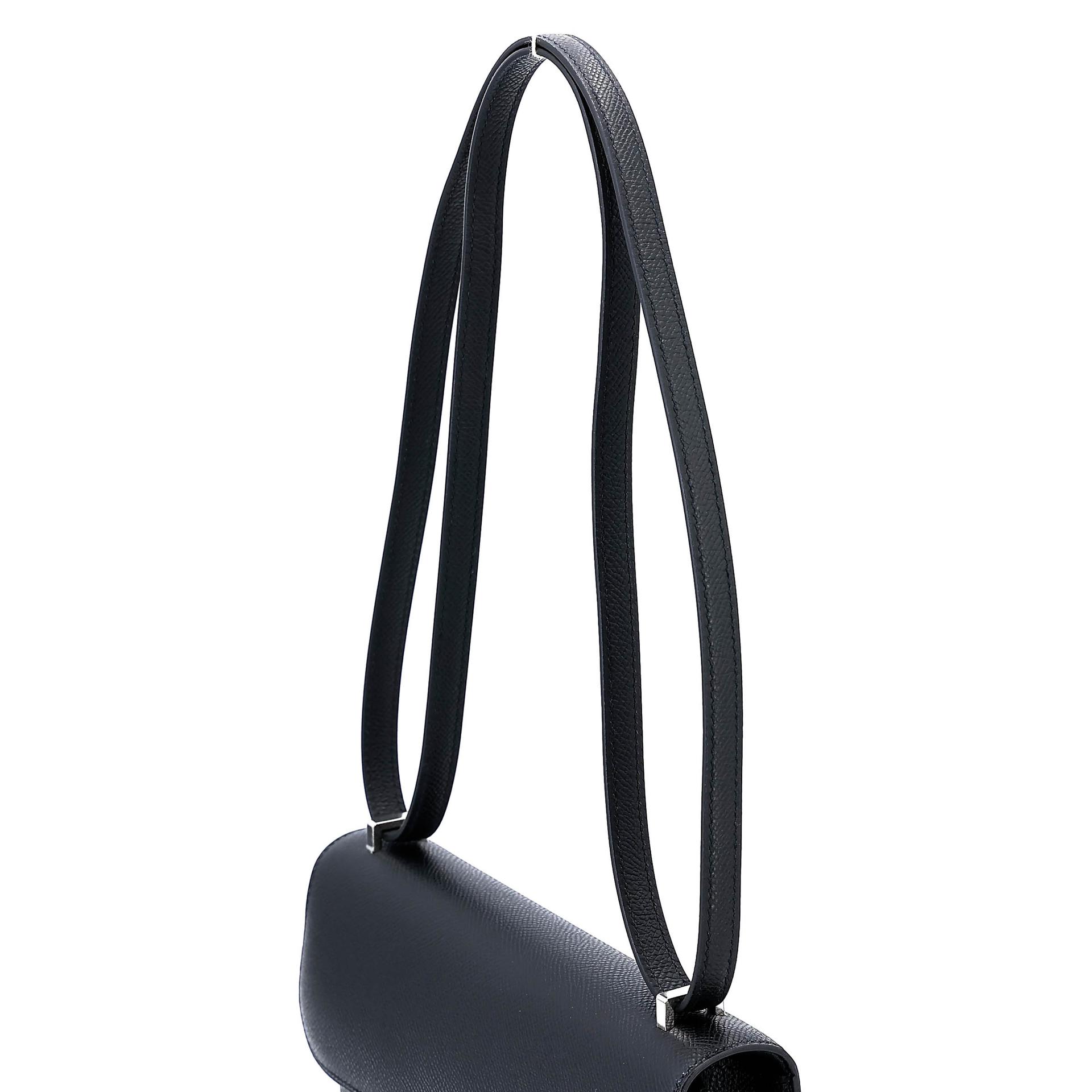 Brand New ( Rank N ) HERMÈS Constance Elan Noir (89) Epsom Palladium hardware G (2026) - 3
