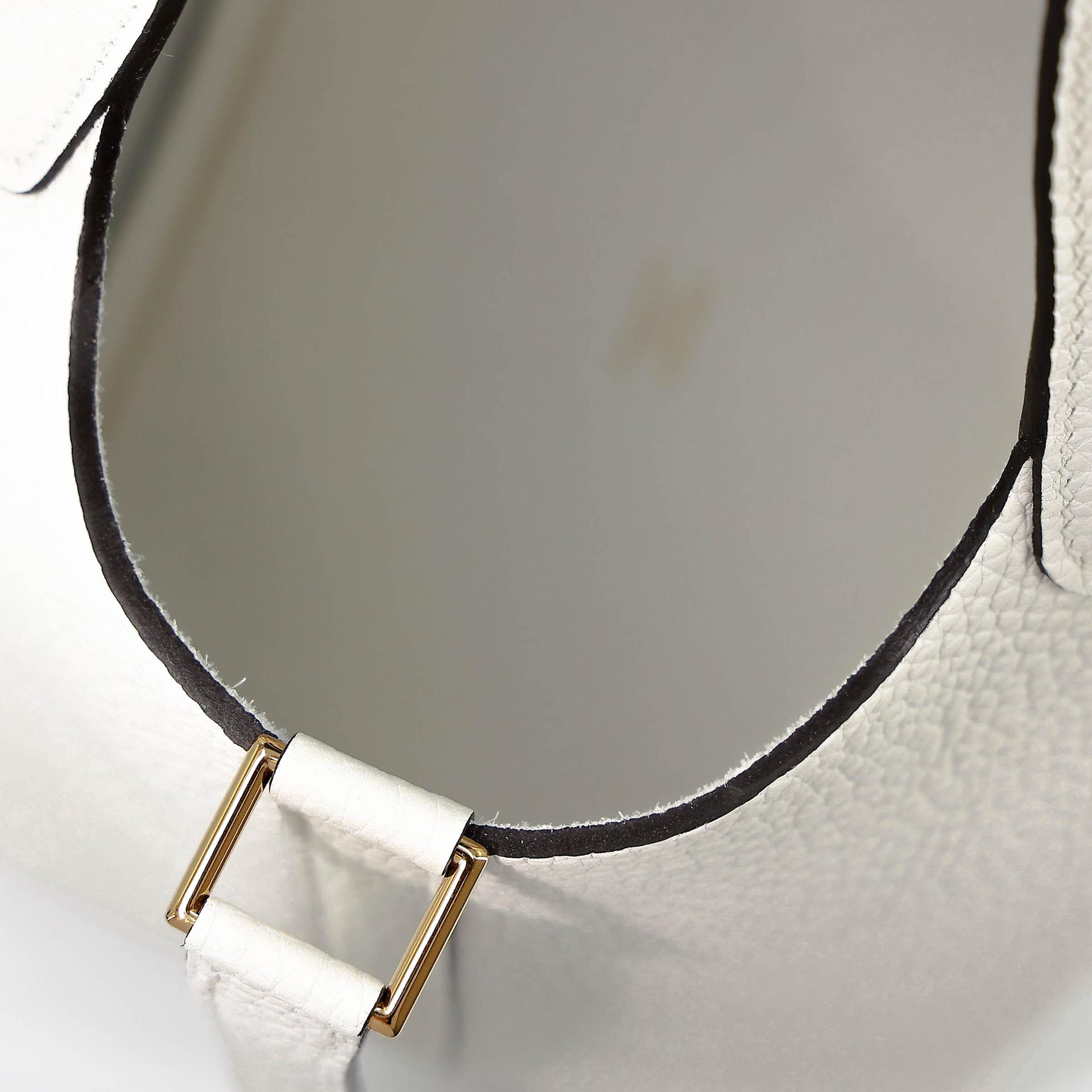 Unused ( Rank NS ) HERMÈS Picotin Lock PM New White (0U) Clemence Gold hardware B (2023) - 13