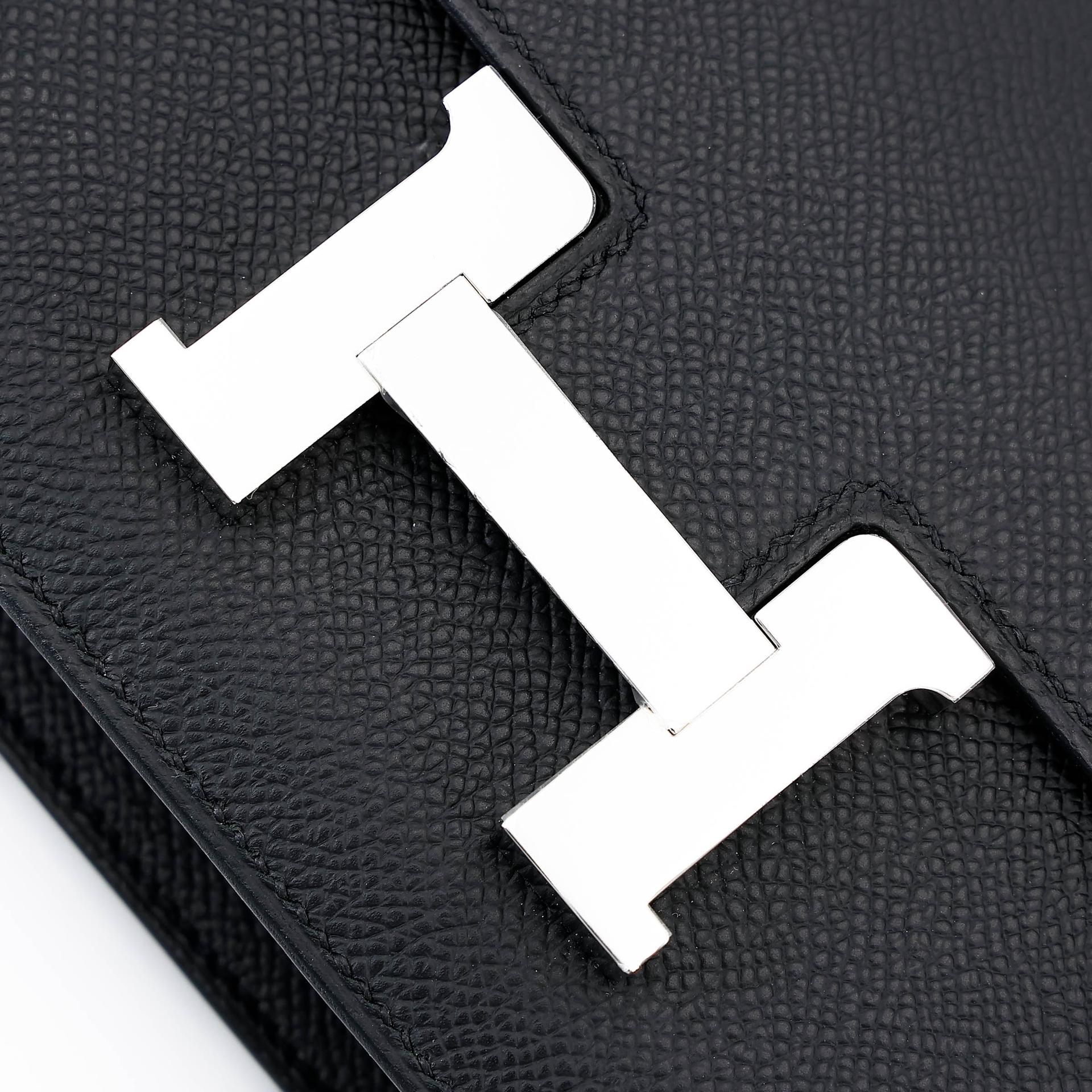 Brand New ( Rank N ) HERMÈS Constance Elan Noir (89) Epsom Palladium hardware G (2026) - 8