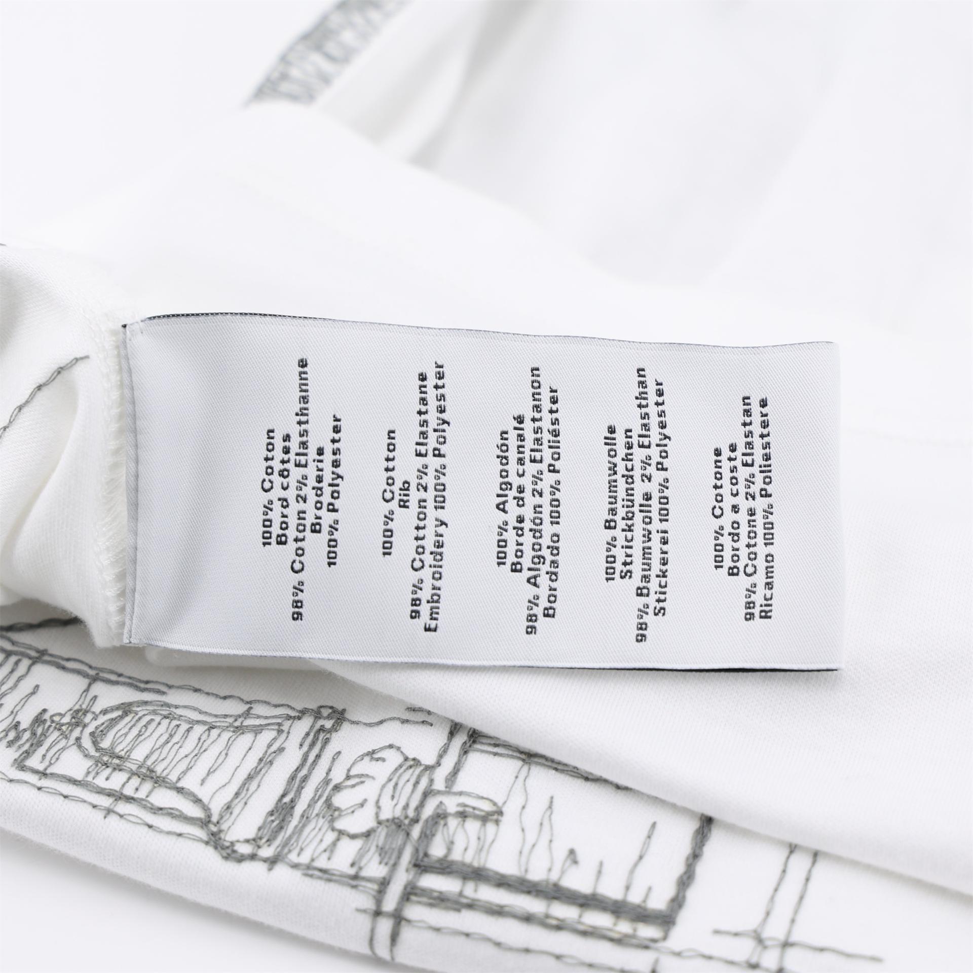 Brand New ( Rank N ) HERMÈS "Cavalcadour Griffonne" embroidered t-shirt White Cotton - 4