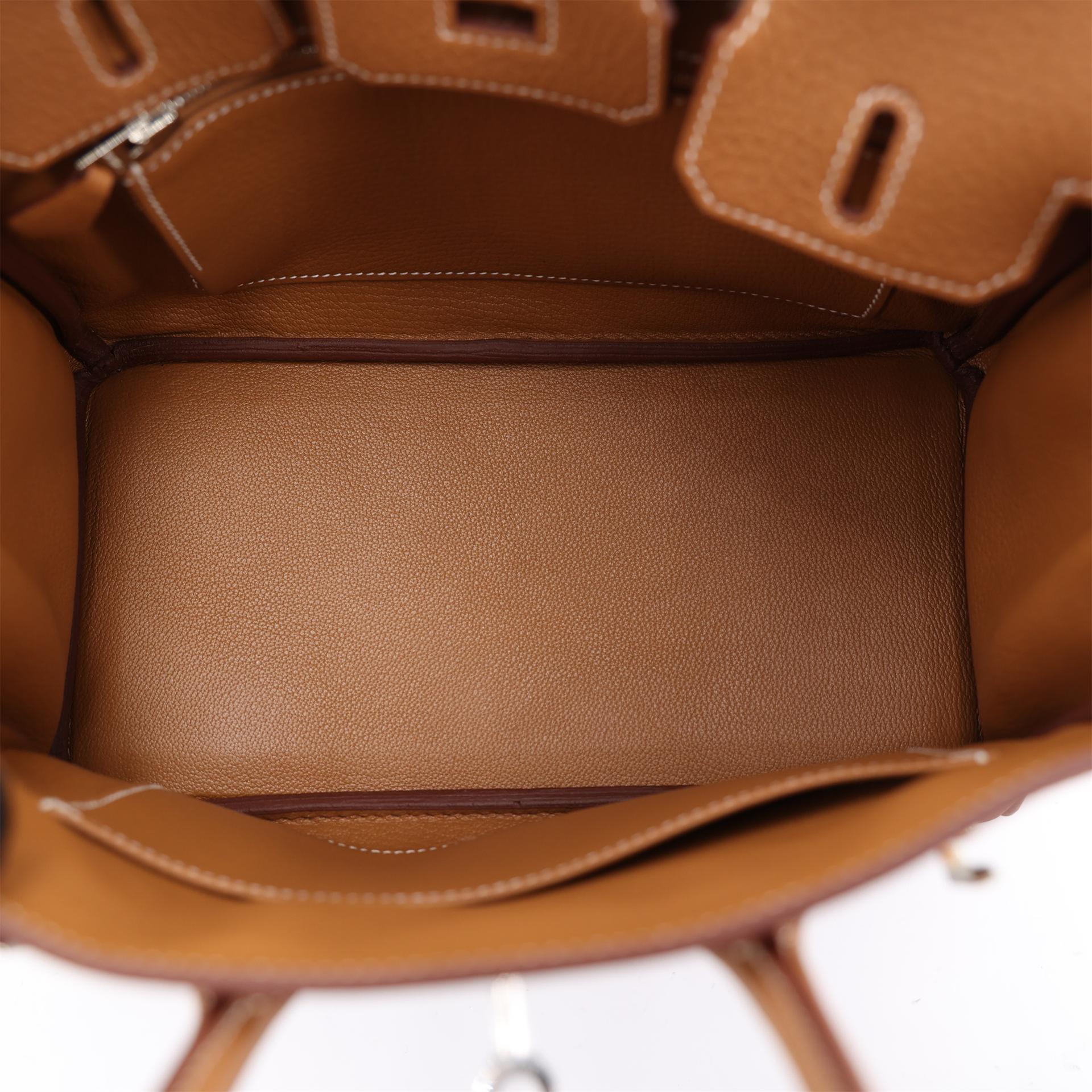 Unused ( Rank NS ) HERMÈS Birkin 25 Gold (37) Togo Palladium hardware W (2024) - 11