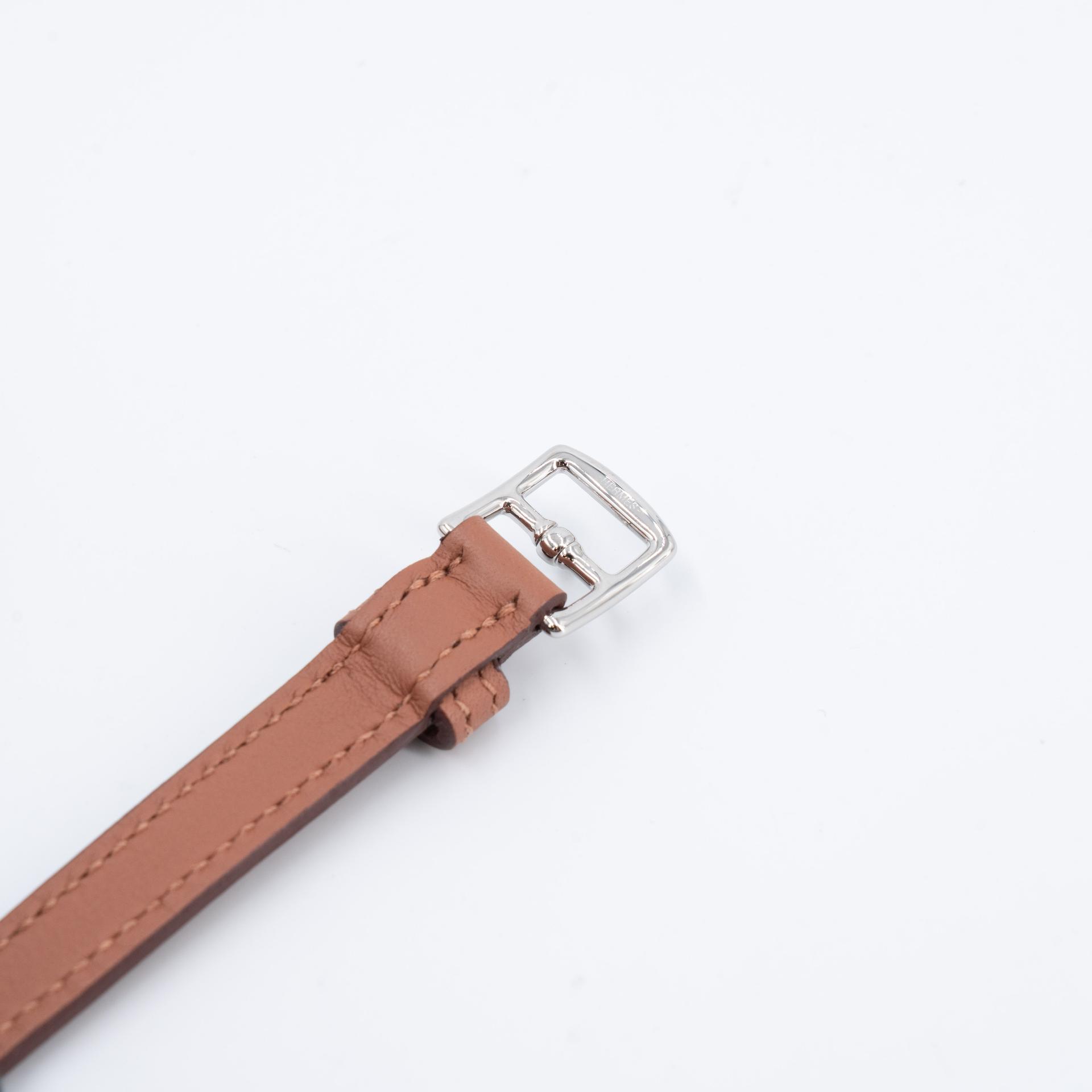 Brand New ( Rank N ) HERMÈS Hermesnap Wallet Gold (37) Veau Grizzly Swift Palladium hardware W (2024) - 7