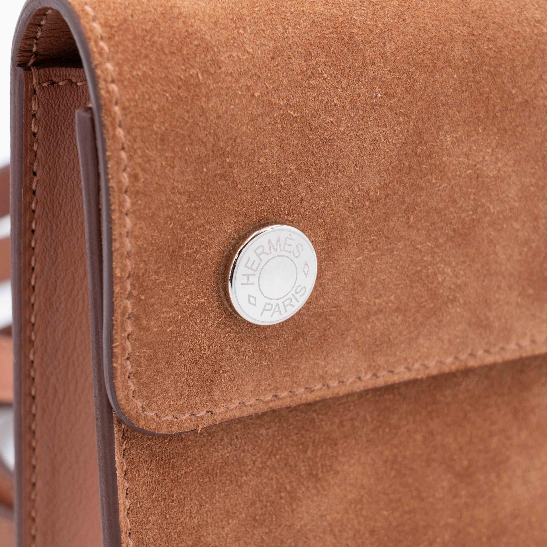 Brand New ( Rank N ) HERMÈS Hermesnap Wallet Gold (37) Veau Grizzly Swift Palladium hardware W (2024) - 12