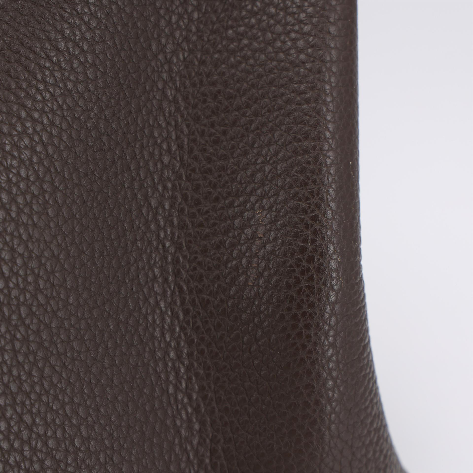 ランク A HERMÈS エルメス ケリー40 カフェ (4A) トリヨン シルバー金具 □N刻印 (2010) - 15
