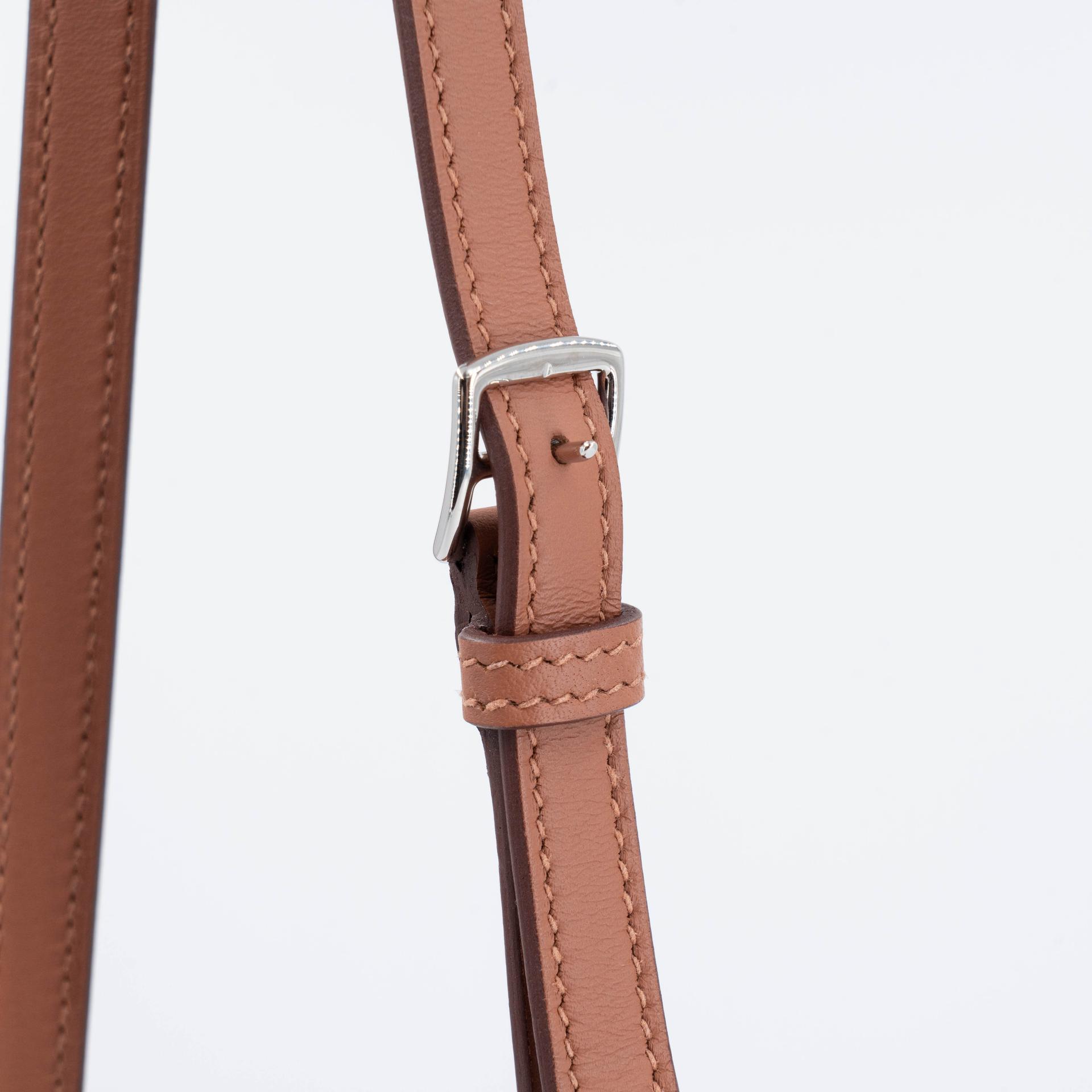 Brand New ( Rank N ) HERMÈS Hermesnap Wallet Gold (37) Veau Grizzly Swift Palladium hardware W (2024) - 4
