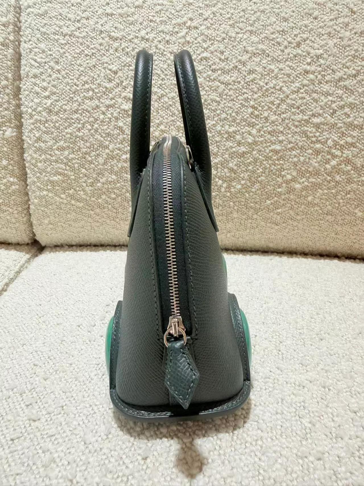 Brand New ( Rank N ) HERMÈS Limited Edition Bolide On Wheels Vert Vertigo (U4) Vert Mangrove (Q0) Epsom Palladium hardware K (2025) - 12