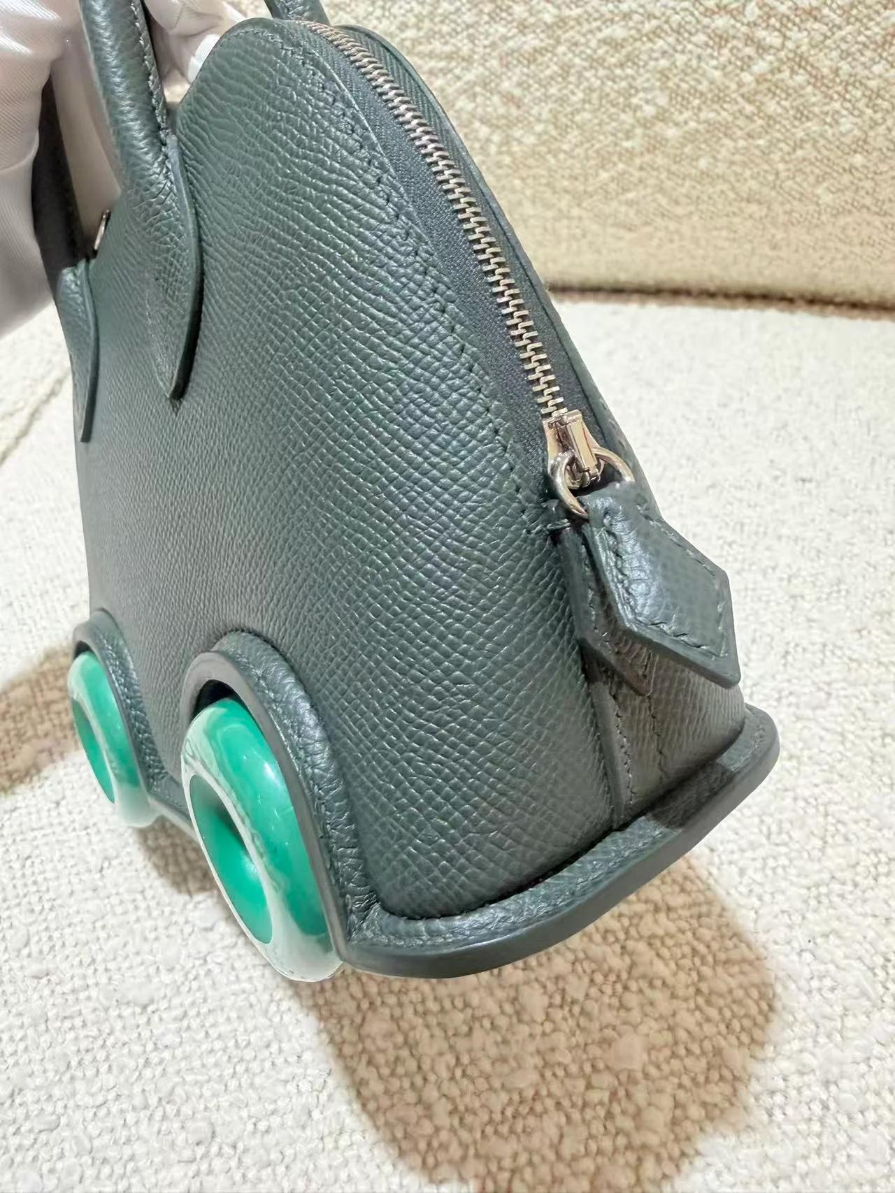 Brand New ( Rank N ) HERMÈS Limited Edition Bolide On Wheels Vert Vertigo (U4) Vert Mangrove (Q0) Epsom Palladium hardware K (2025) - 8