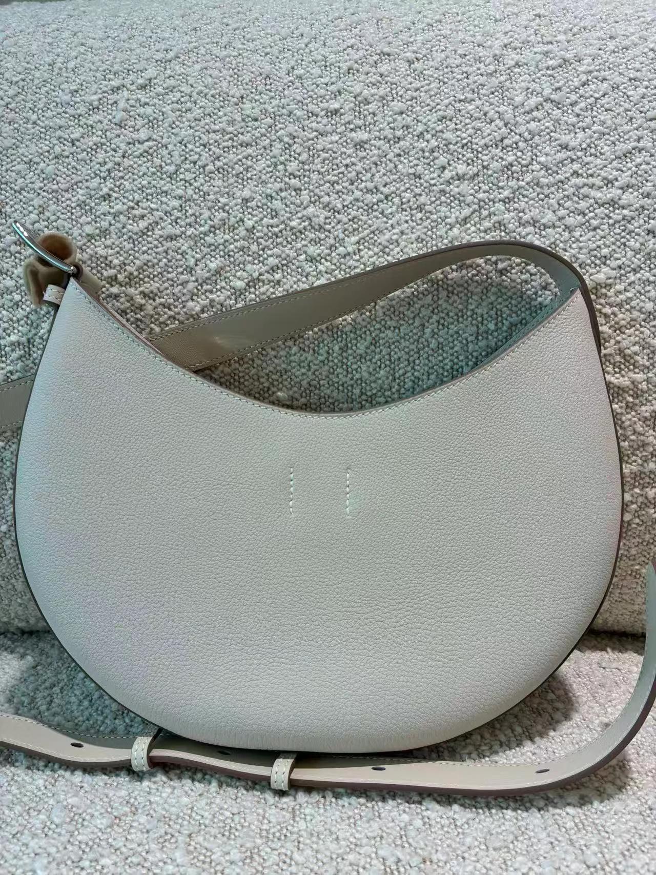 Brand New ( Rank N ) HERMÈS P'tit Arcon Shoulder bag Craie (10) Togo Swift Palladium hardware K (2025) - 6