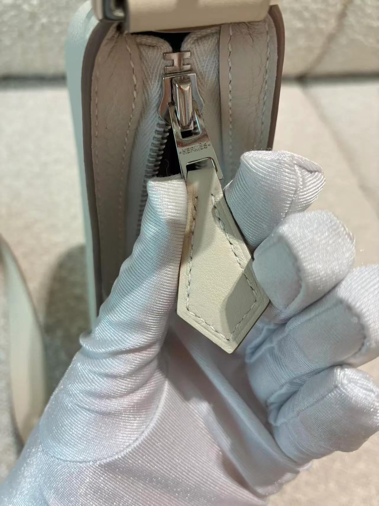 Brand New ( Rank N ) HERMÈS P'tit Arcon Shoulder bag Craie (10) Togo Swift Palladium hardware K (2025) - 16