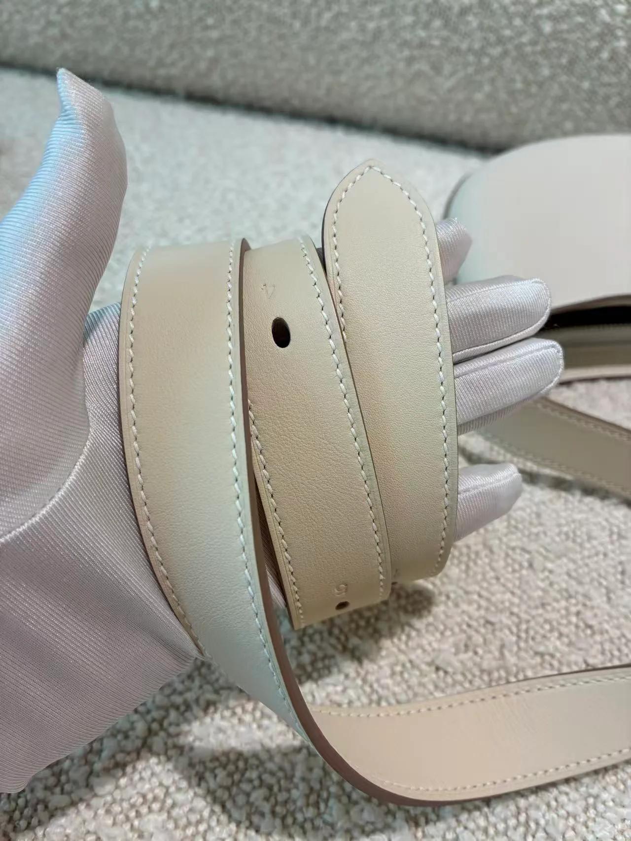 Brand New ( Rank N ) HERMÈS P'tit Arcon Shoulder bag Craie (10) Togo Swift Palladium hardware K (2025) - 14