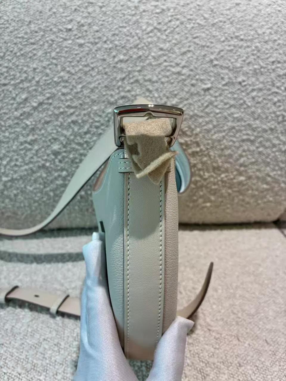 Brand New ( Rank N ) HERMÈS P'tit Arcon Shoulder bag Craie (10) Togo Swift Palladium hardware K (2025) - 11