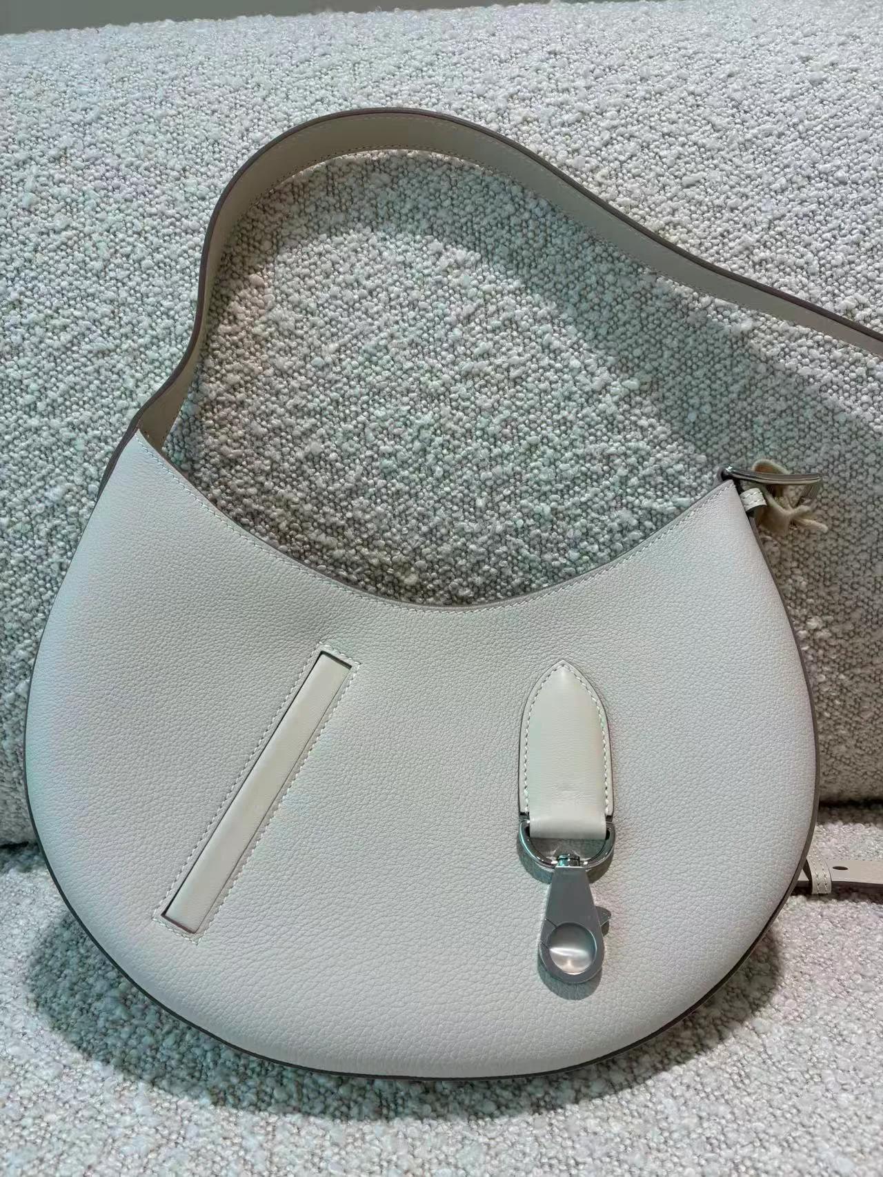 Brand New ( Rank N ) HERMÈS P'tit Arcon Shoulder bag Craie (10) Togo Swift Palladium hardware K (2025) - 5