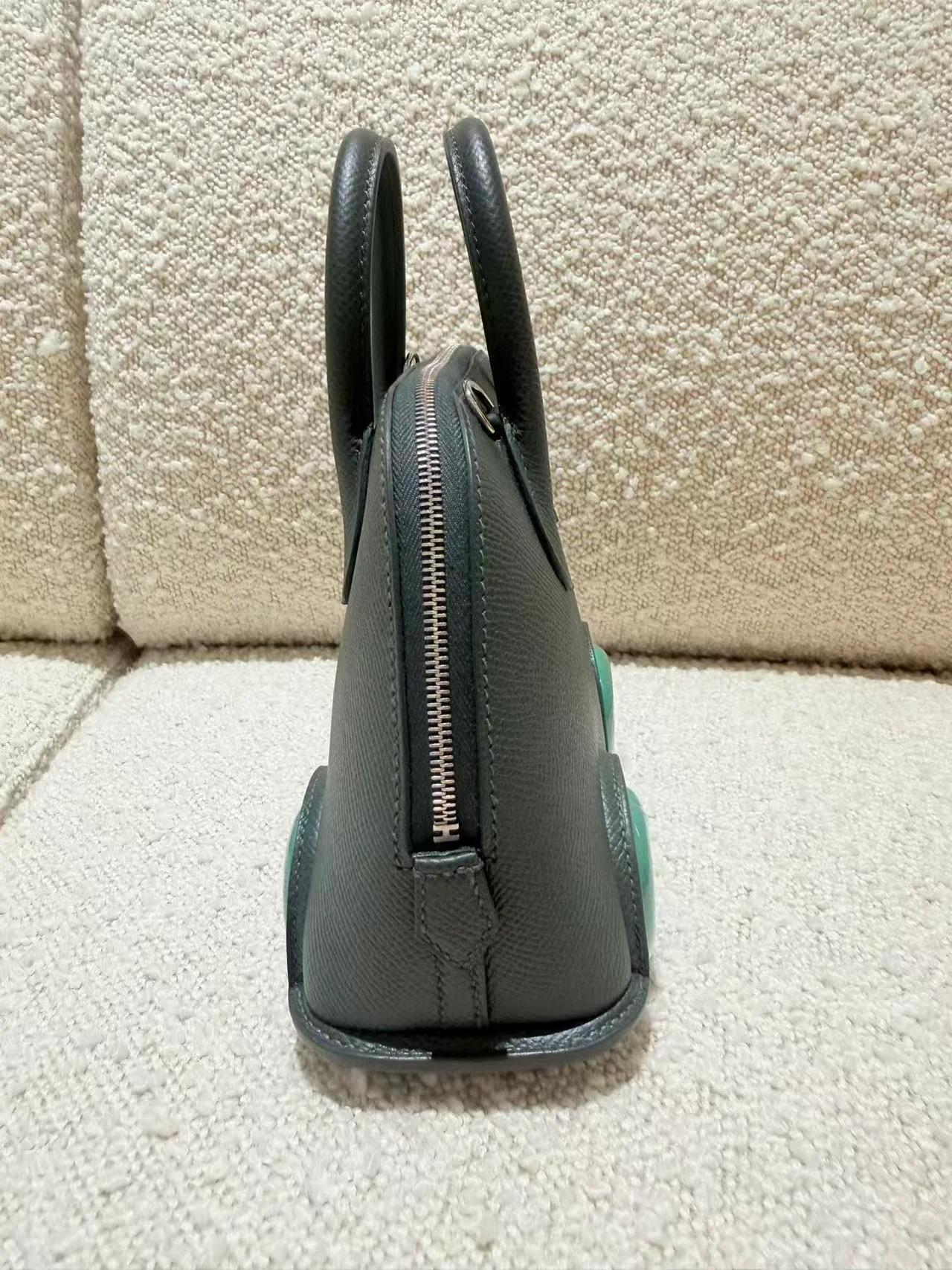 Brand New ( Rank N ) HERMÈS Limited Edition Bolide On Wheels Vert Vertigo (U4) Vert Mangrove (Q0) Epsom Palladium hardware K (2025) - 13