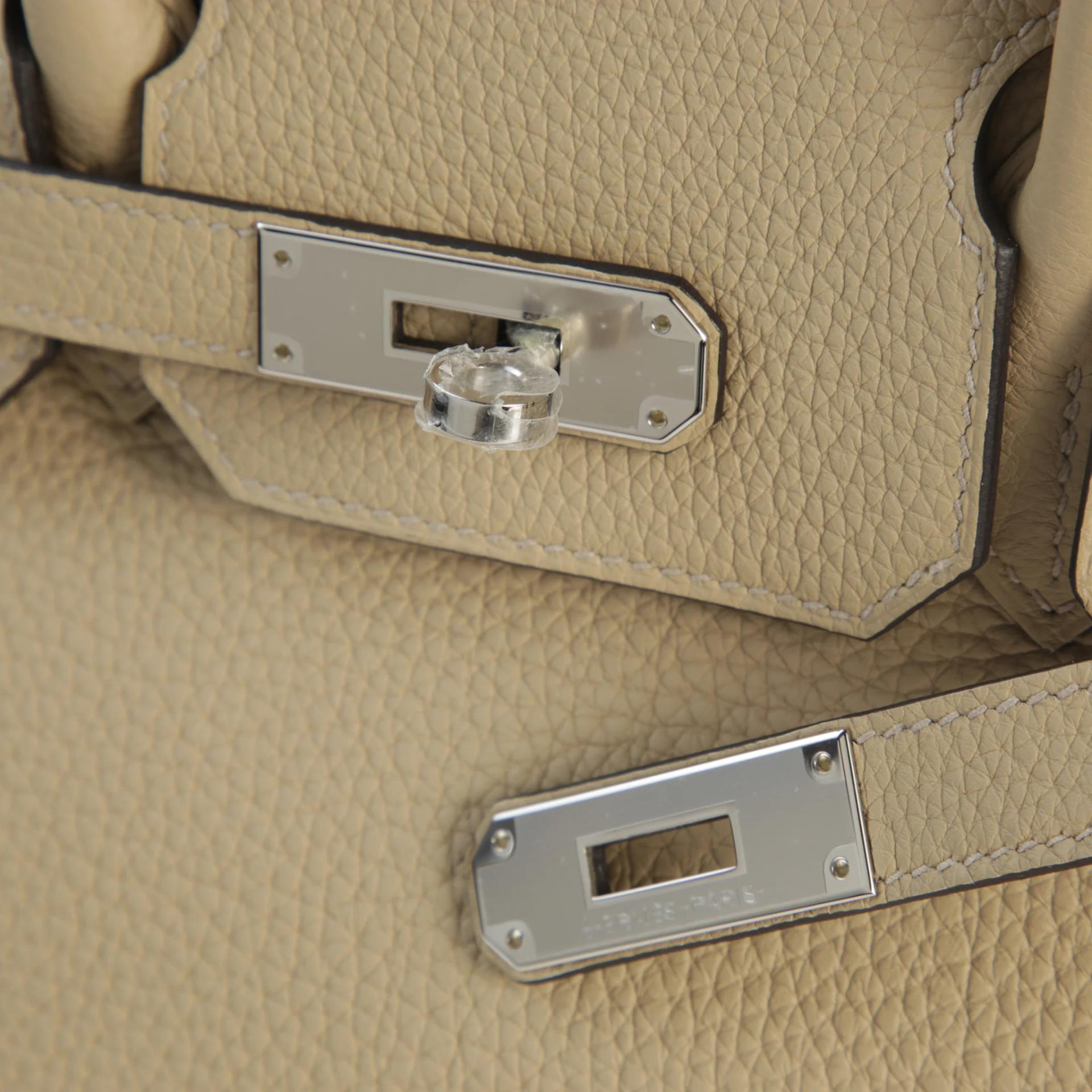 Brand New ( Rank N ) HERMÈS Birkin 30 Trench (S2) Clemence Palladium hardware K (2025) - 8