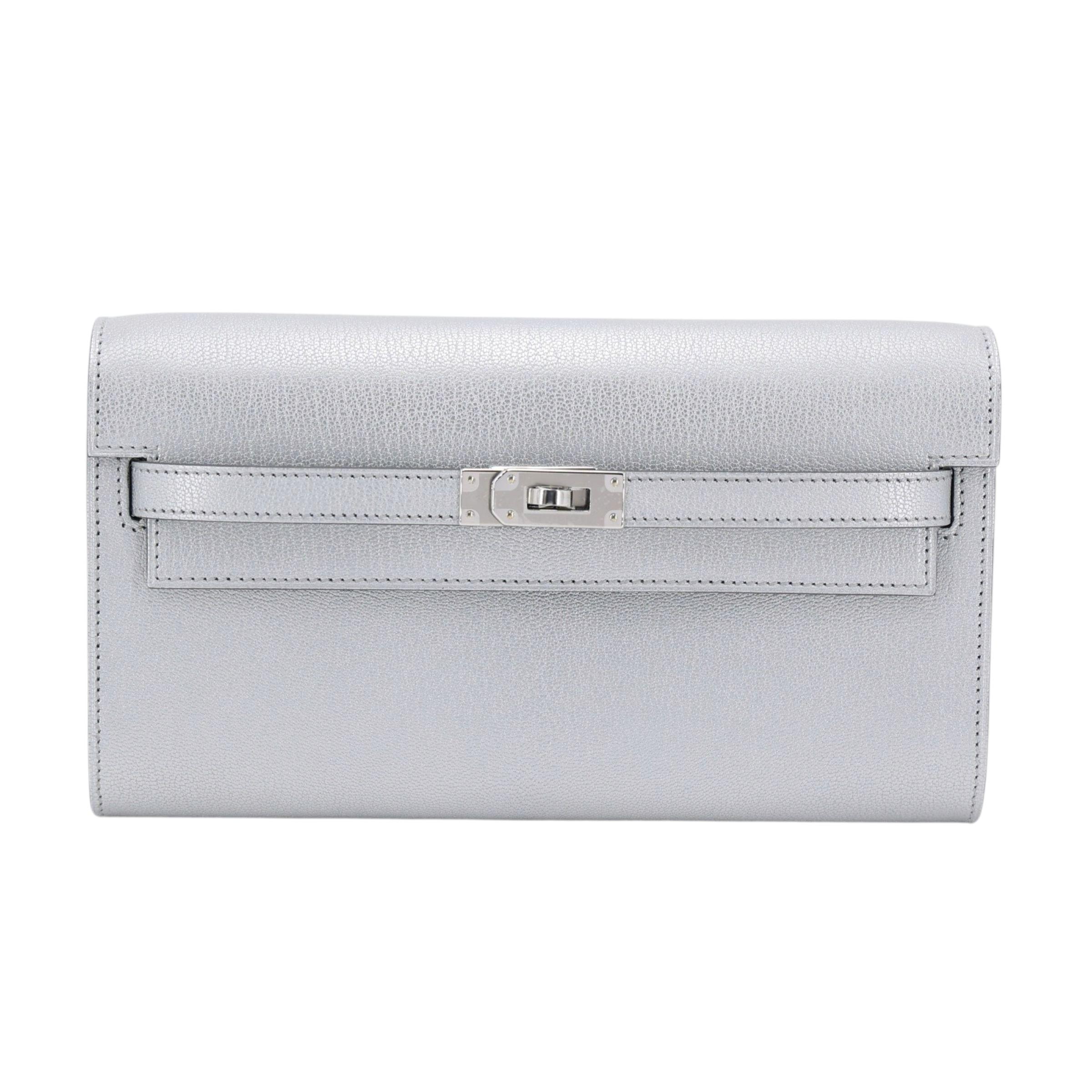 ランク N 新品 HERMÈS エルメス ケリートゥーゴー アルジャン (05) シャムキライトト シェーブル シルバー金具 K刻印 (2025) - 1
