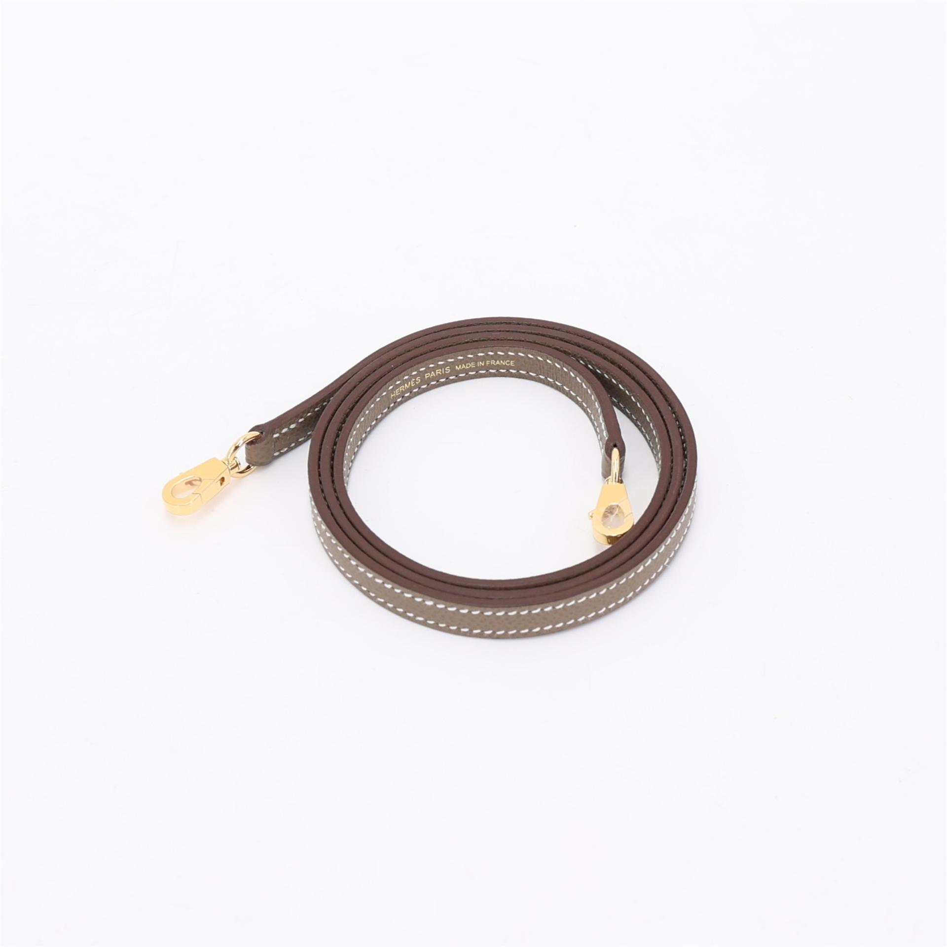 Unused ( Rank NS ) HERMÈS Mini Kelly II Etoupe (18) Epsom Gold hardware W (2024) - 15
