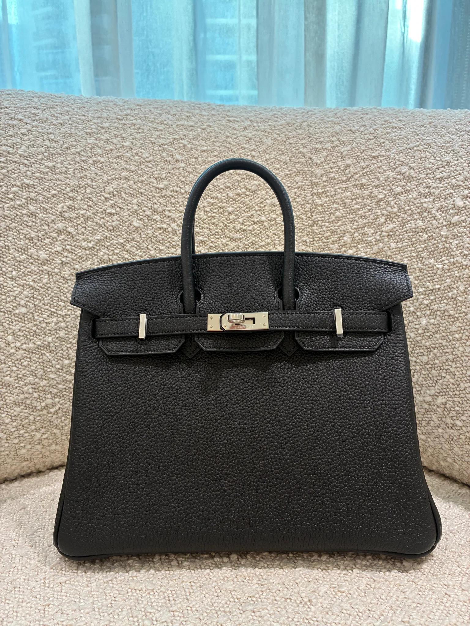 ランク N 新品 HERMÈS エルメス バーキン25 ブラック (89) トゴ シルバー金具 K刻印 (2025) - 4