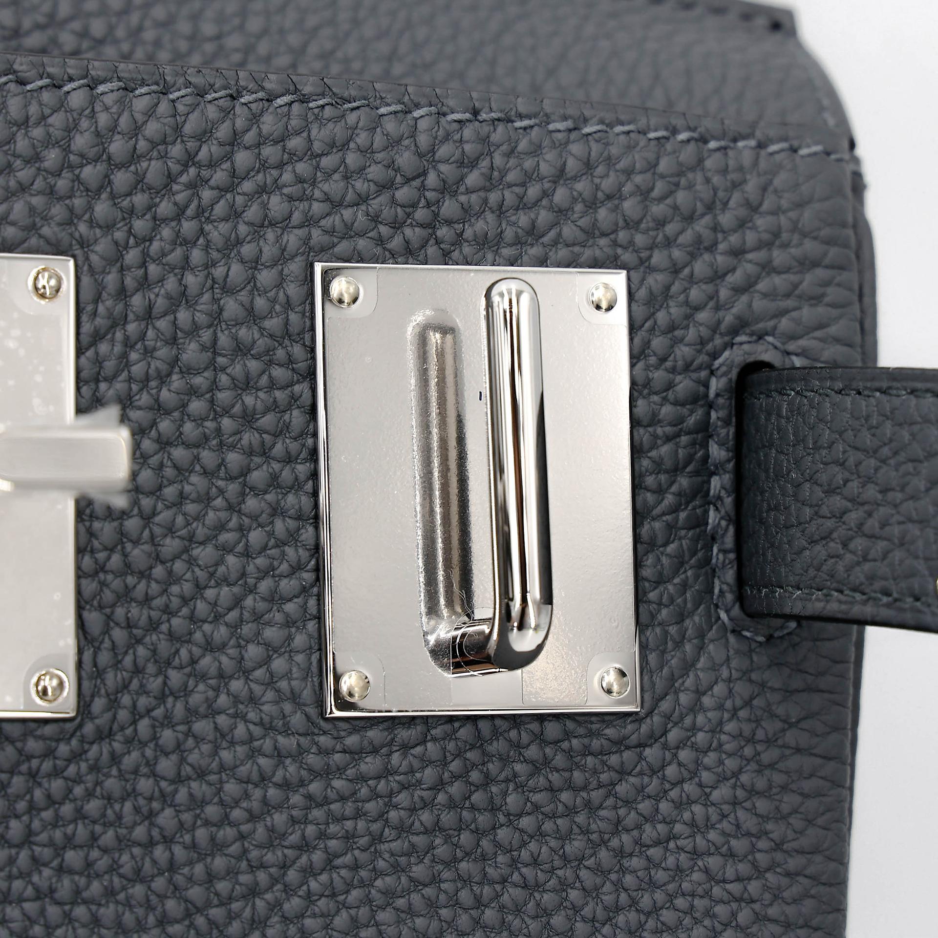 Brand New ( Rank N ) HERMÈS Hac a Dos PM Gris misty (H0) Togo Palladium hardware G (2026) - 10
