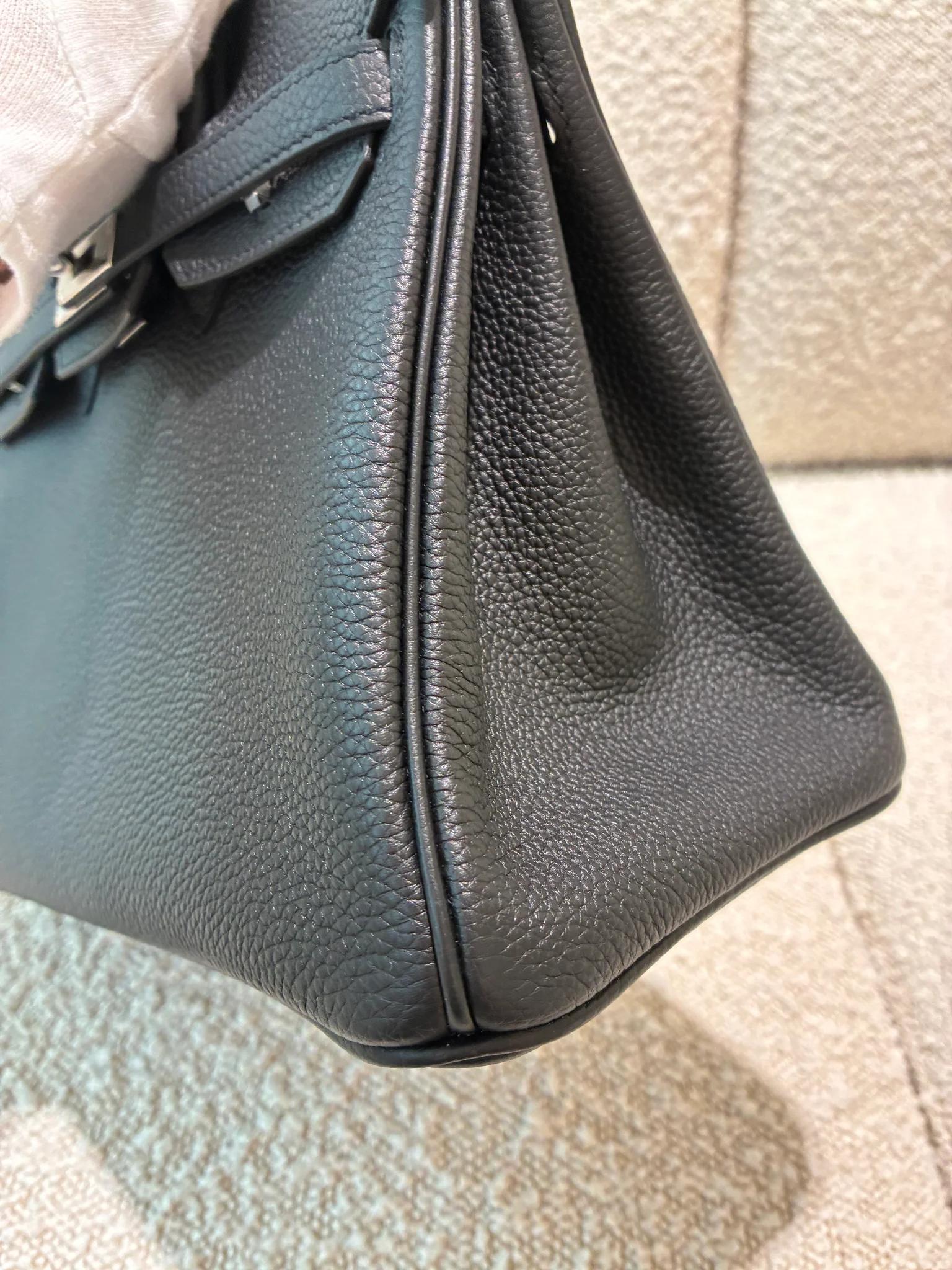 ランク N 新品 HERMÈS エルメス バーキン25 ブラック (89) トゴ シルバー金具 K刻印 (2025) - 12