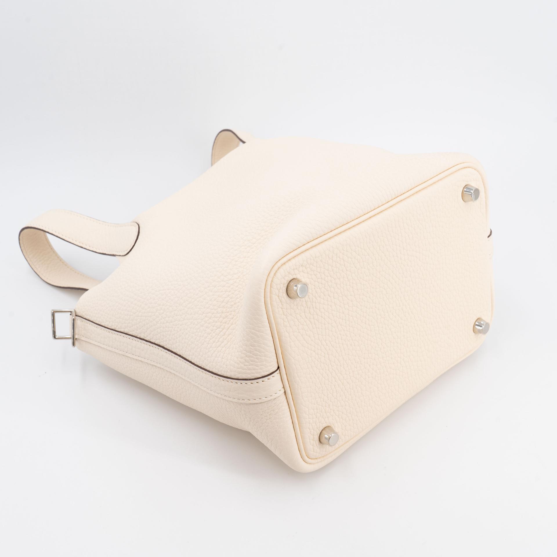 ランク SA HERMÈS エルメス ピコタンロックPM ナタ (I2) トリヨン シルバー金具 Z刻印 (2021) - 13