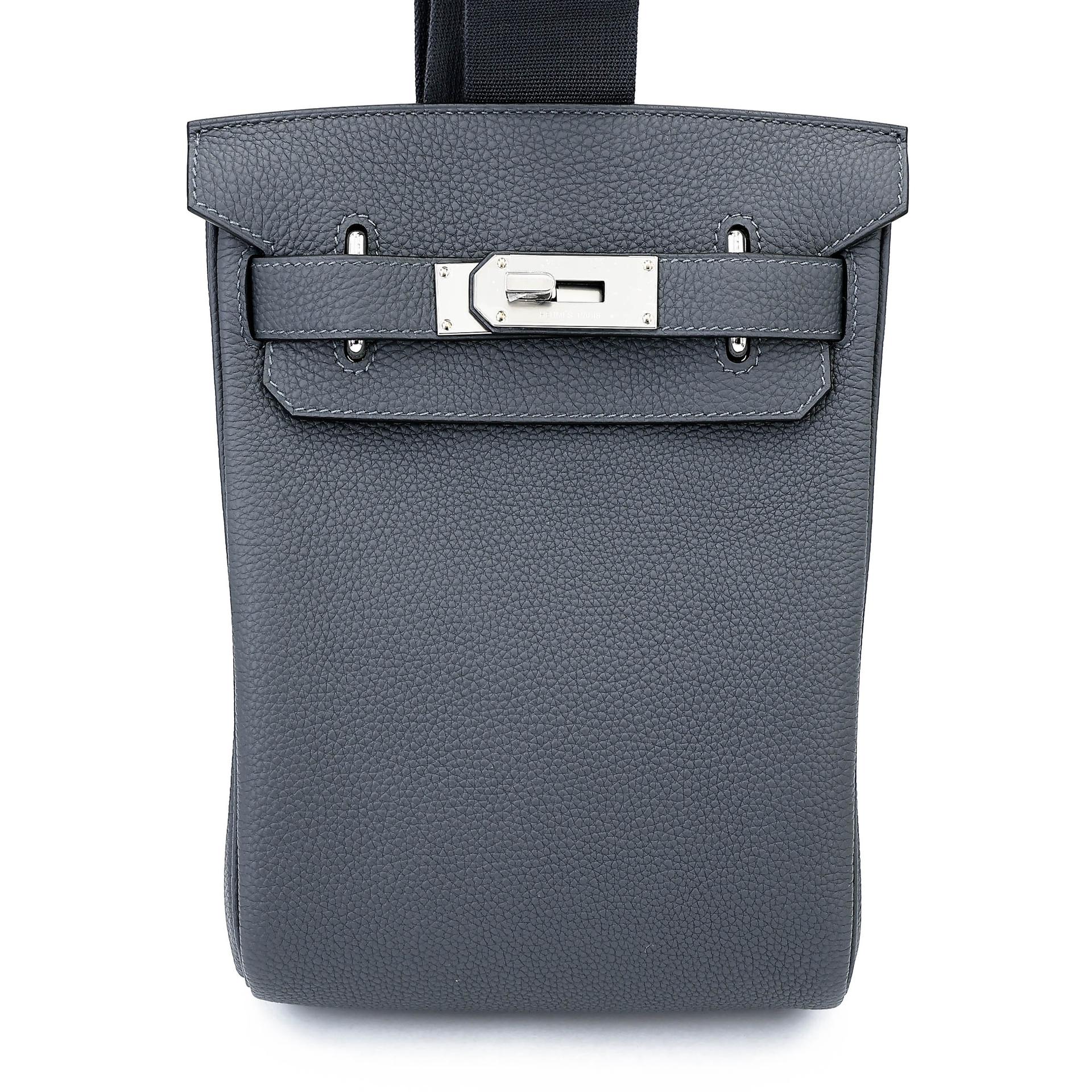 Brand New ( Rank N ) HERMÈS Hac a Dos PM Gris misty (H0) Togo Palladium hardware G (2026) - 1