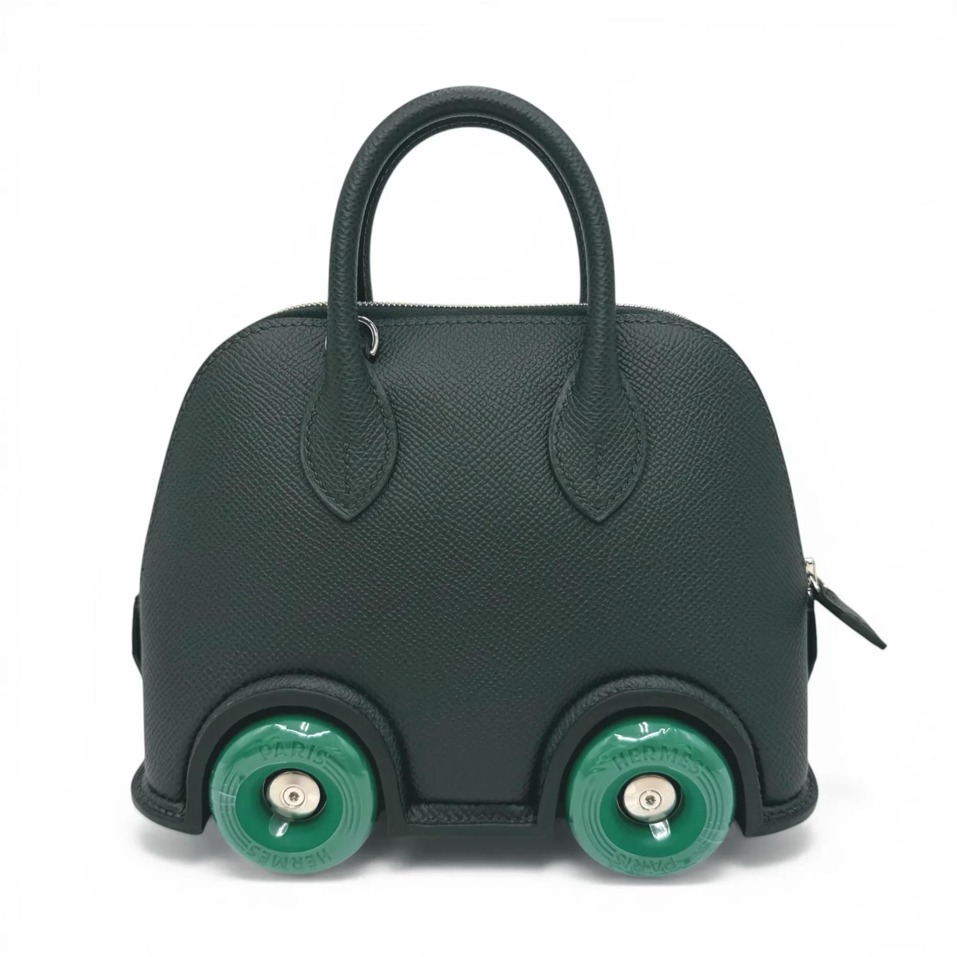 Brand New ( Rank N ) HERMÈS Limited Edition Bolide On Wheels Vert Vertigo (U4) Vert Mangrove (Q0) Epsom Palladium hardware K (2025) - 1