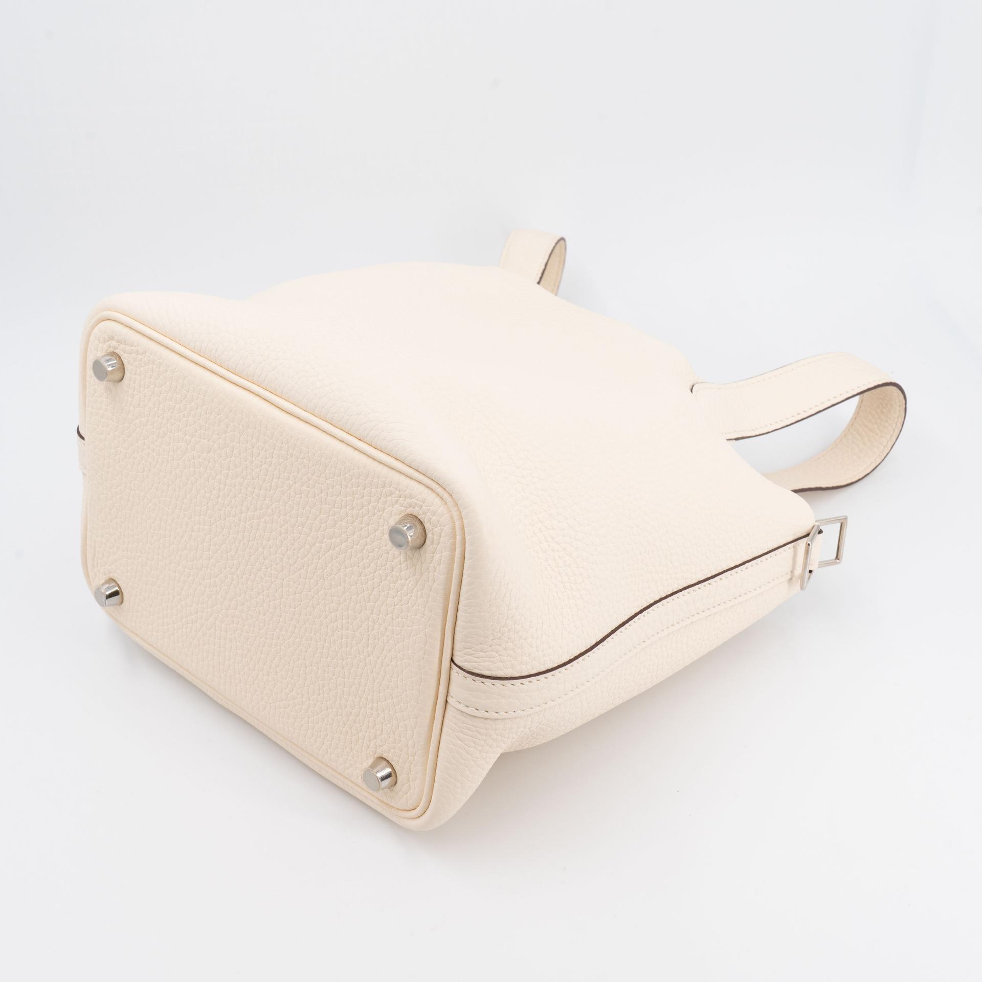 ランク SA HERMÈS エルメス ピコタンロックPM ナタ (I2) トリヨン シルバー金具 Z刻印 (2021) - 11