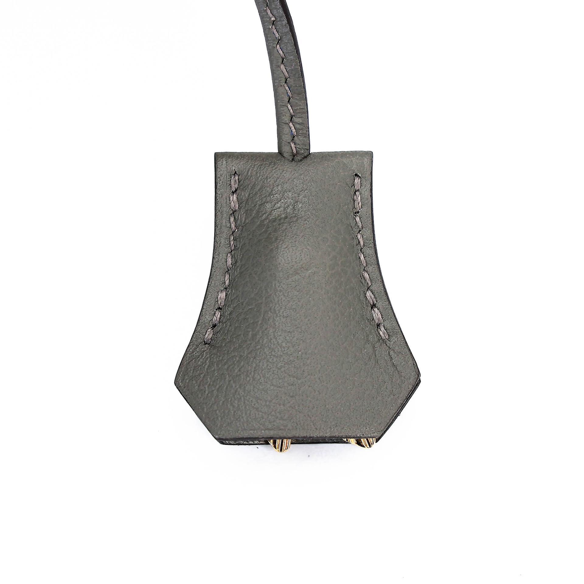 Unused ( Rank NS ) HERMÈS Kelly 28 Gris Meyer (0L) Evercalf Gold hardware U (2022) - 19