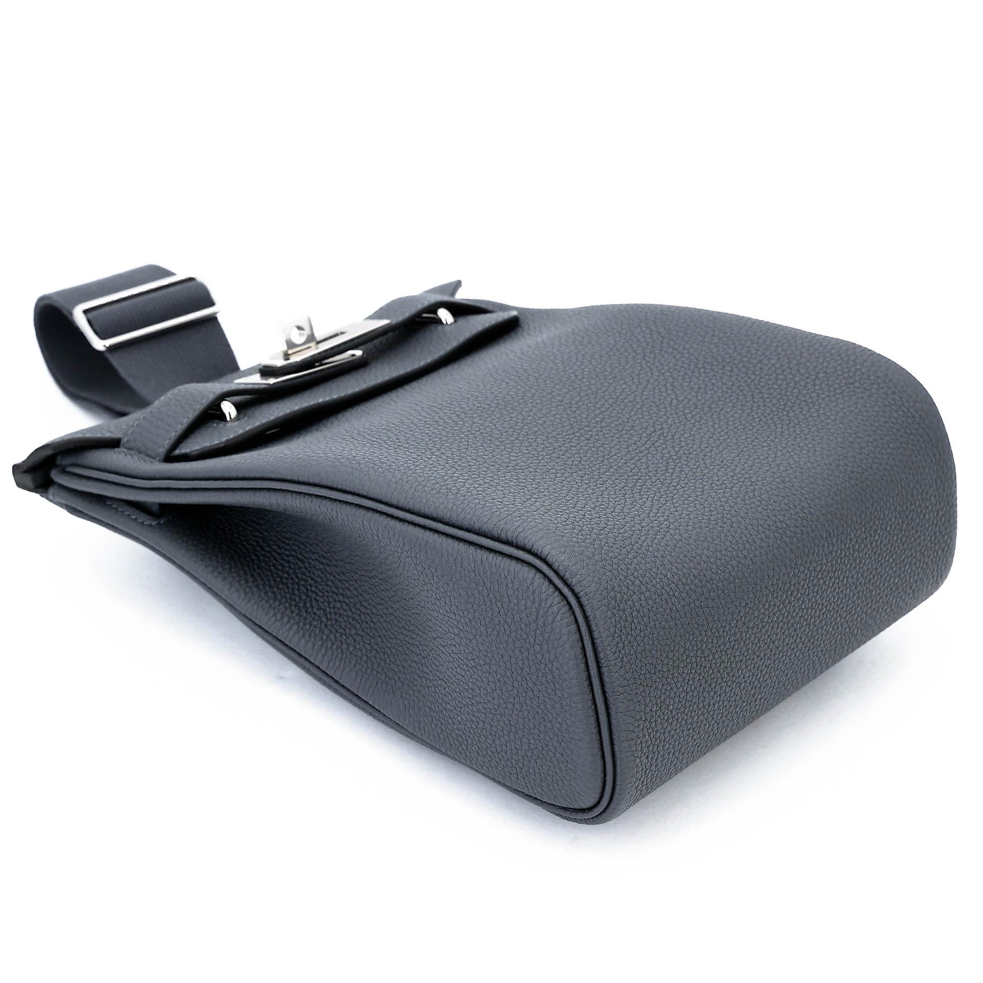 Brand New ( Rank N ) HERMÈS Hac a Dos PM Gris misty (H0) Togo Palladium hardware G (2026) - 5