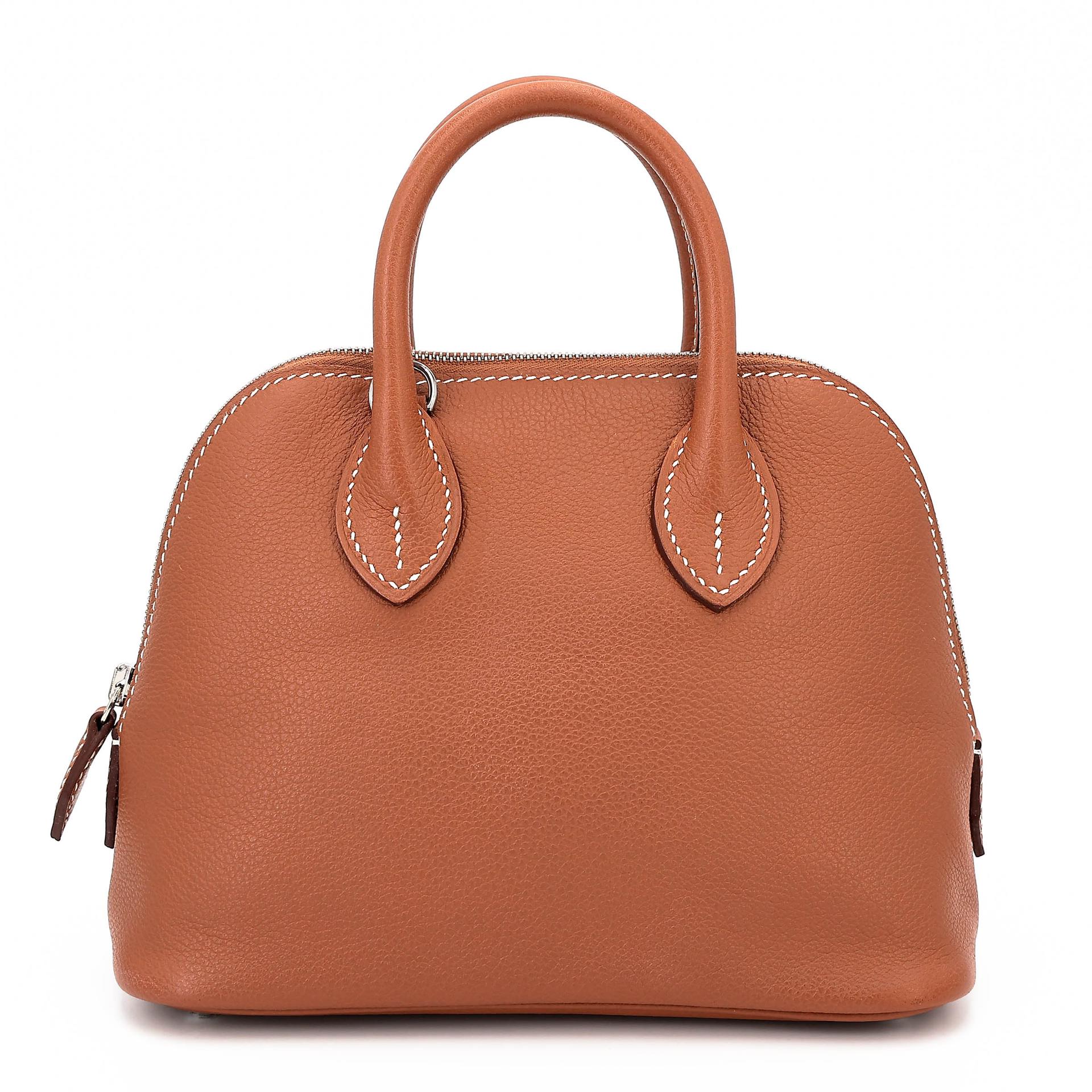 SA超美品 HERMÈS 愛馬仕 Mini Bolide 1923 37 金棕色 Gold Evercolor皮 銀扣 Y刻 2020年 - 1