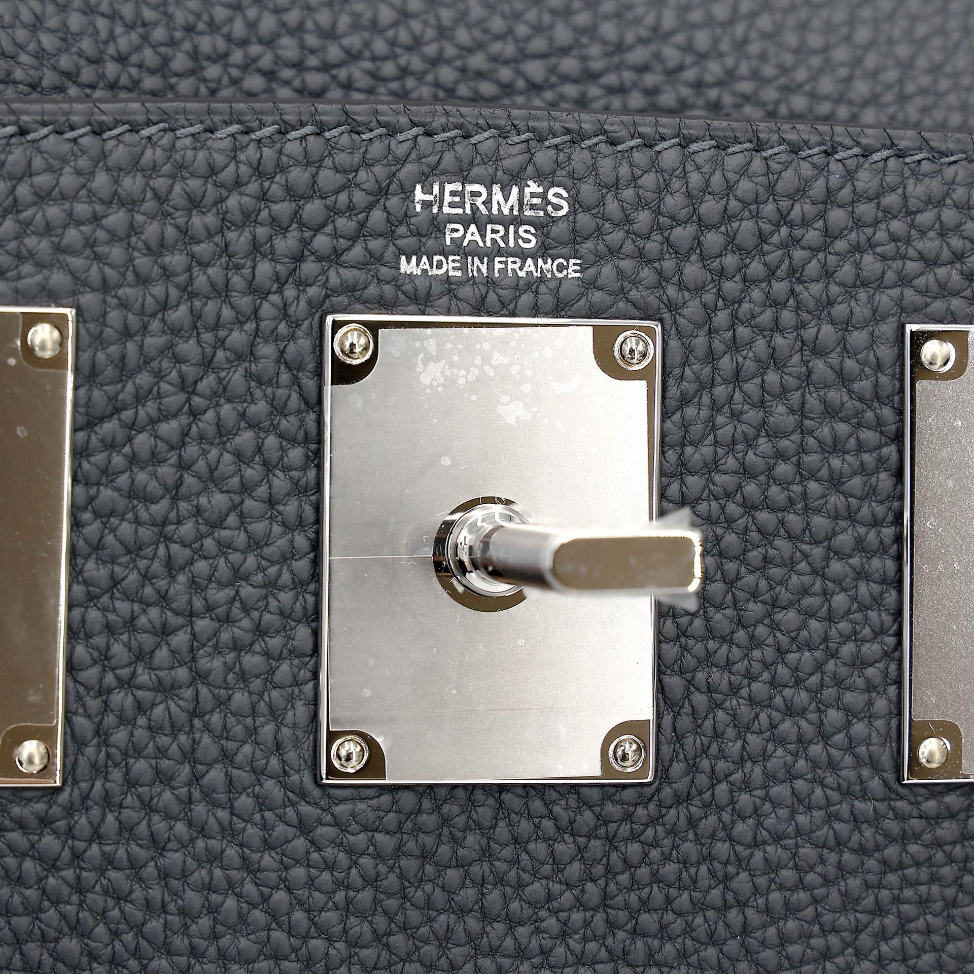 Brand New ( Rank N ) HERMÈS Hac a Dos PM Gris misty (H0) Togo Palladium hardware G (2026) - 12
