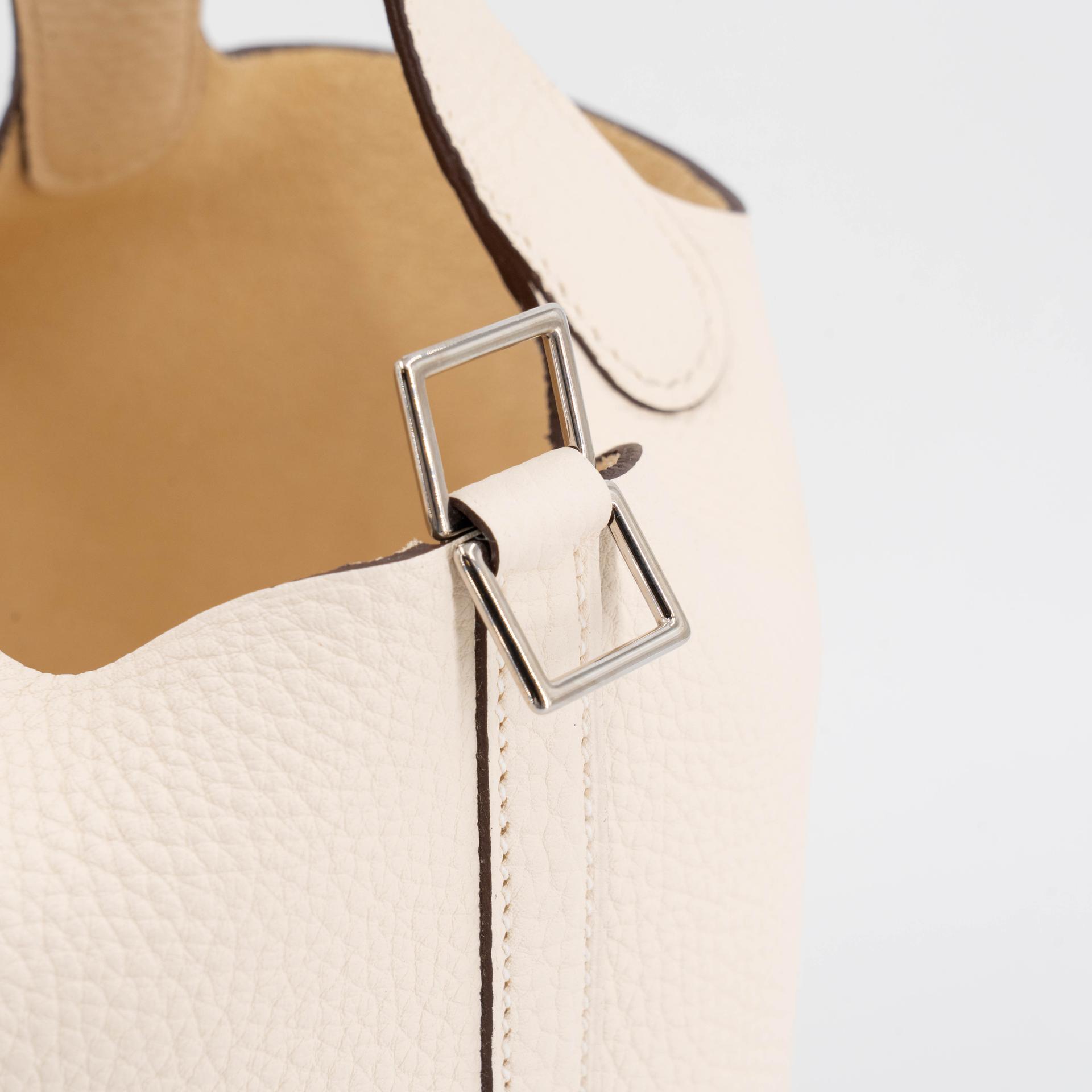 ランク SA HERMÈS エルメス ピコタンロックPM ナタ (I2) トリヨン シルバー金具 Z刻印 (2021) - 8