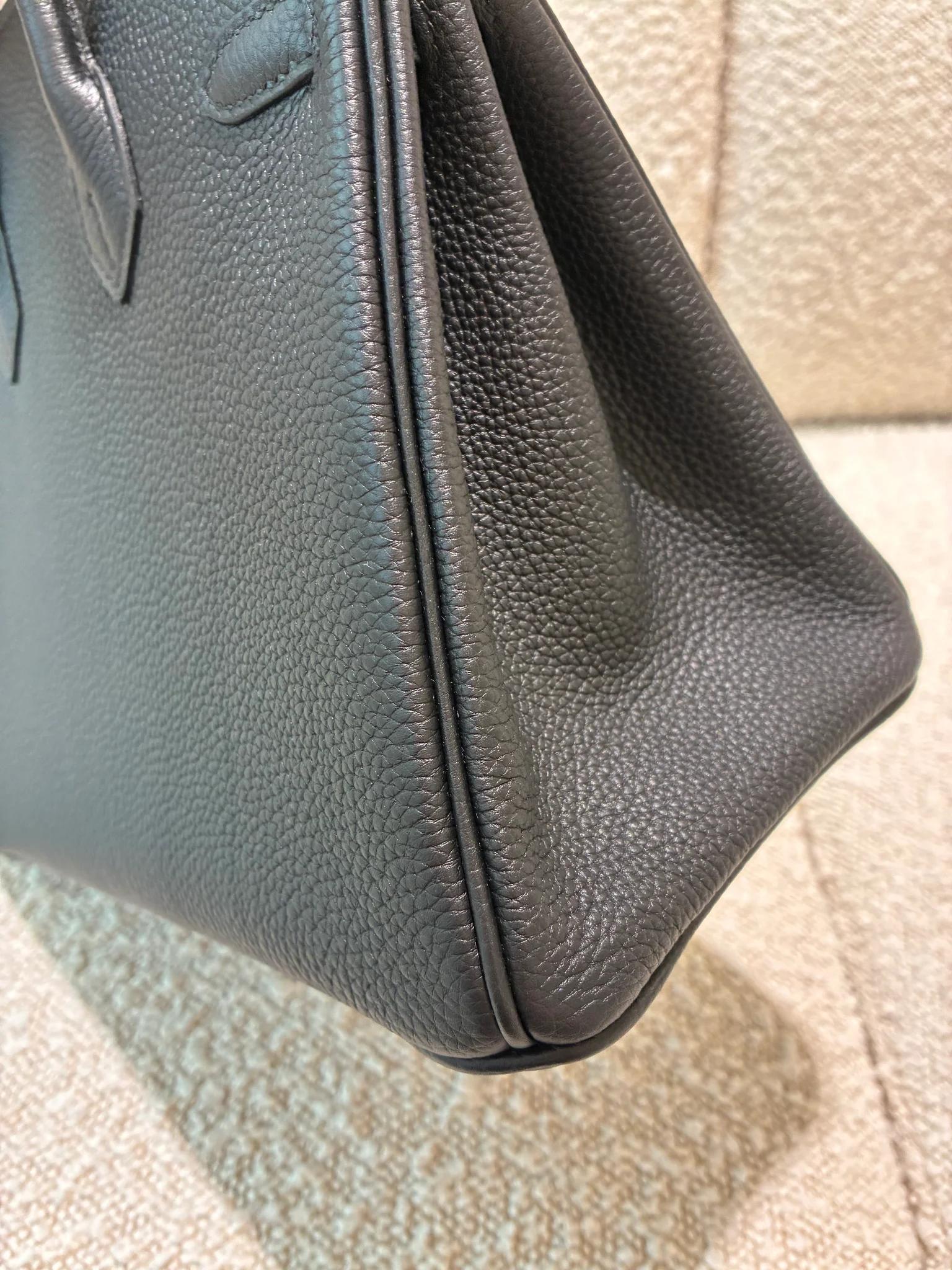 ランク N 新品 HERMÈS エルメス バーキン25 ブラック (89) トゴ シルバー金具 K刻印 (2025) - 14