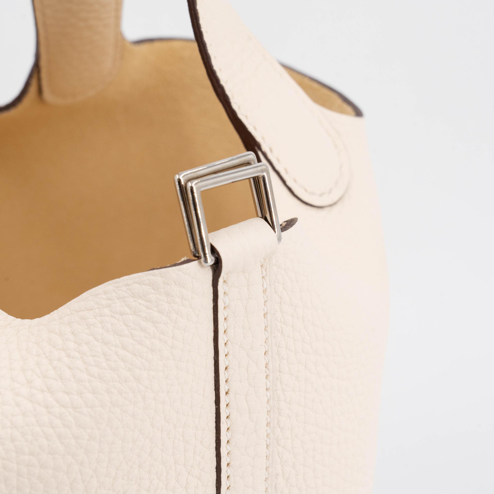 ランク SA HERMÈS エルメス ピコタンロックPM ナタ (I2) トリヨン シルバー金具 Z刻印 (2021) - 9