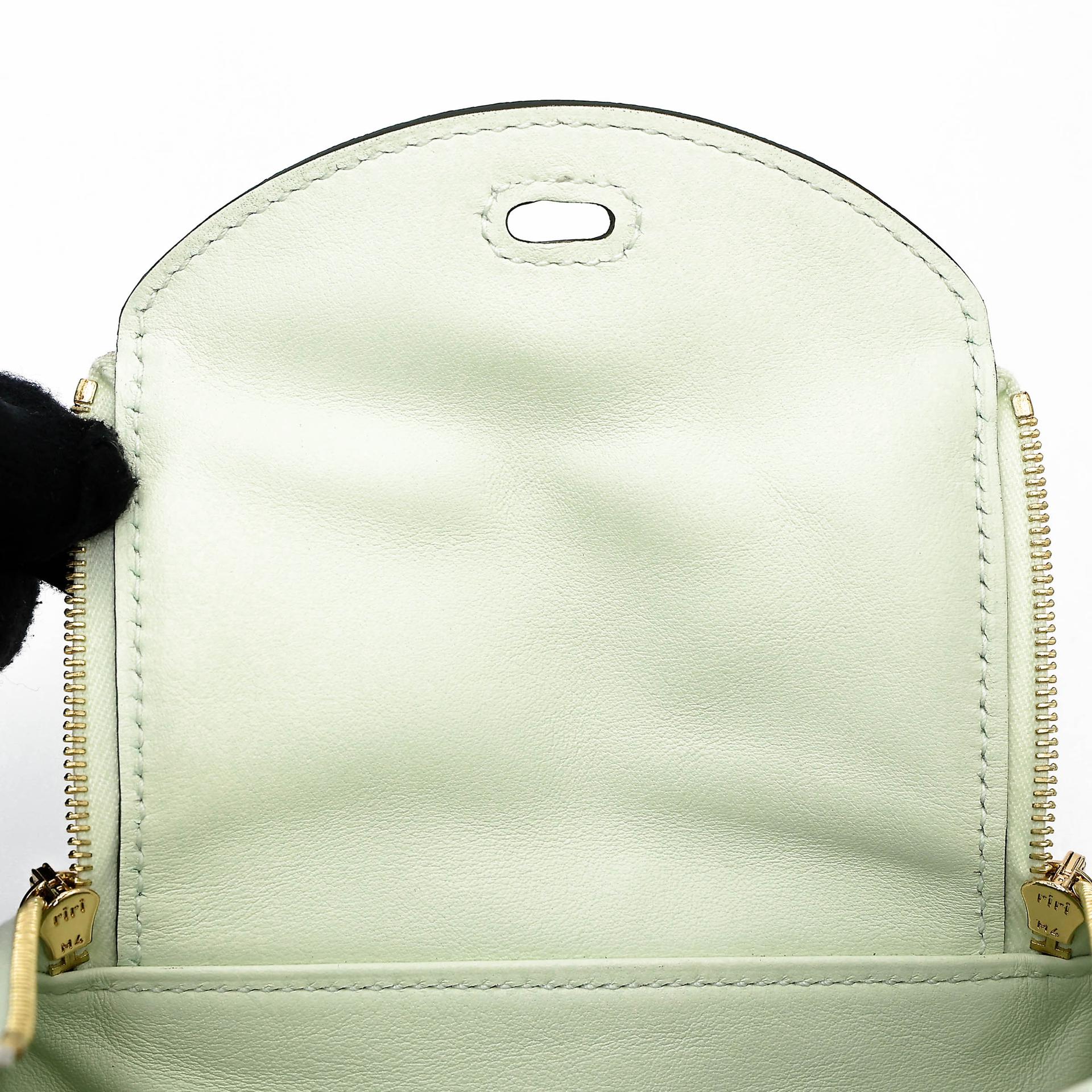 Excellent ( Rank SA ) HERMÈS Mini Lindy Touch Vert Fizz (0S) Vert d’Eau (6U) Swift Matte Alligator Gold hardware B (2023) - 16