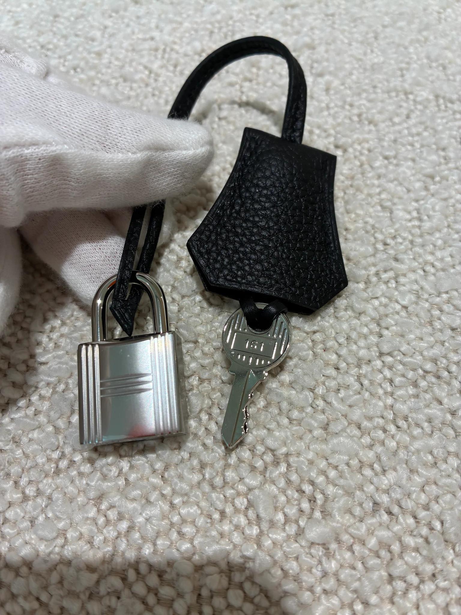 ランク N 新品 HERMÈS エルメス バーキン25 ブラック (89) トゴ シルバー金具 K刻印 (2025) - 20