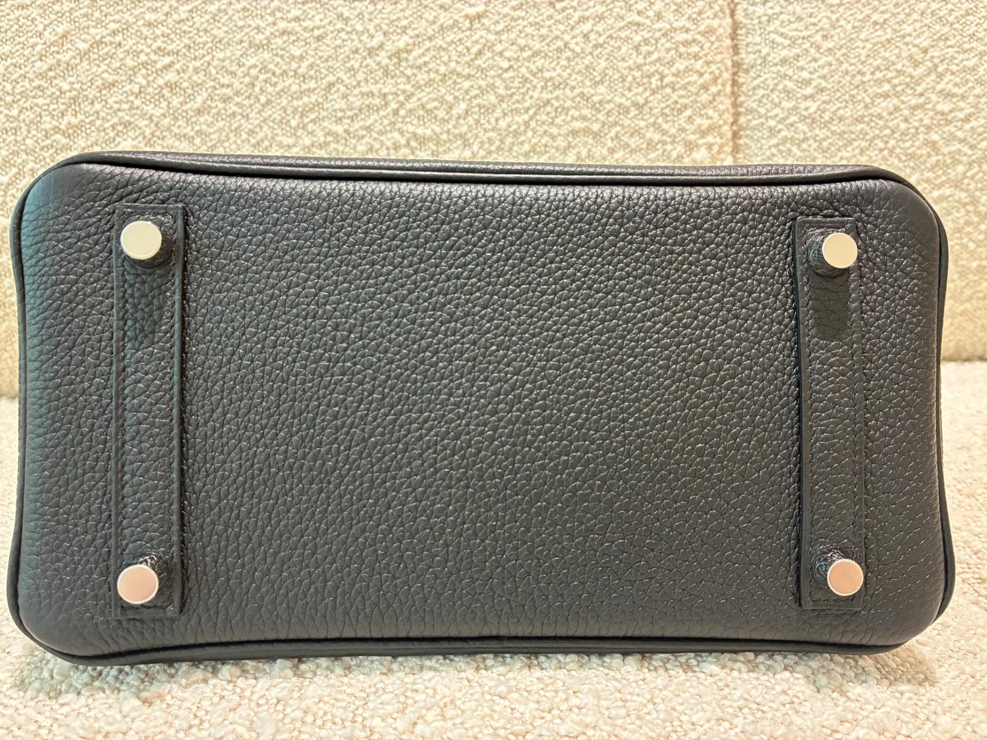 ランク N 新品 HERMÈS エルメス バーキン25 ブラック (89) トゴ シルバー金具 K刻印 (2025) - 10