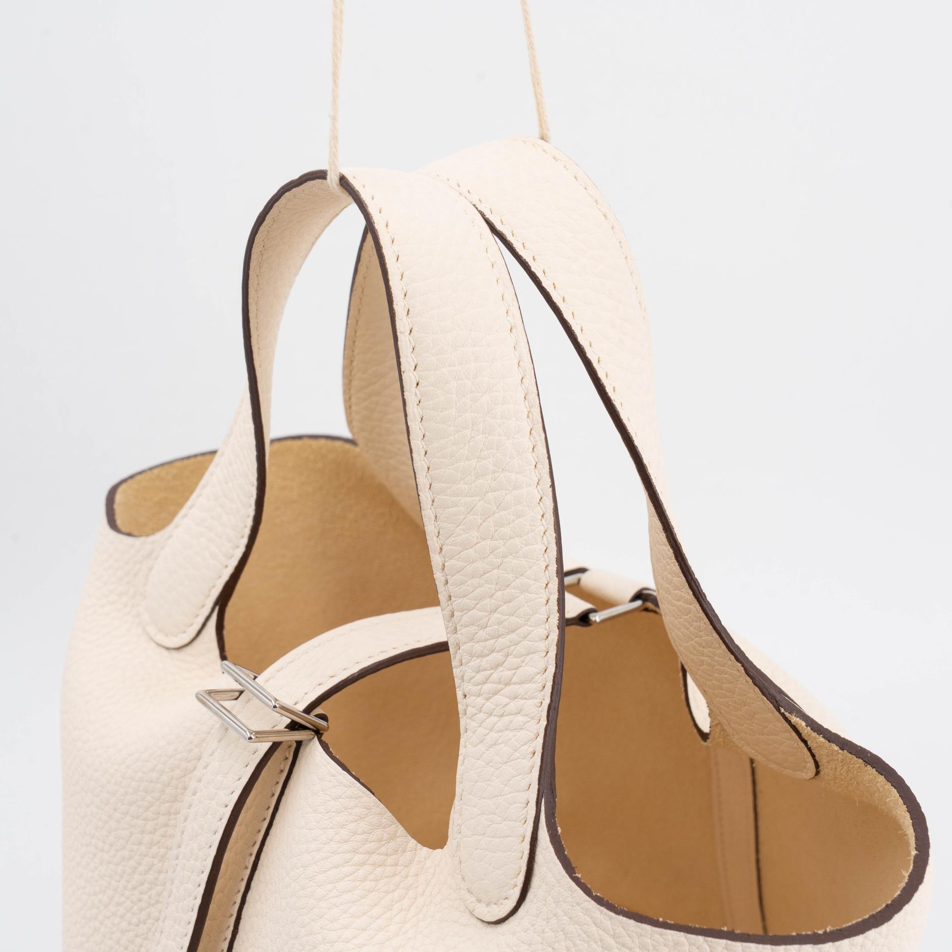 ランク SA HERMÈS エルメス ピコタンロックPM ナタ (I2) トリヨン シルバー金具 Z刻印 (2021) - 3