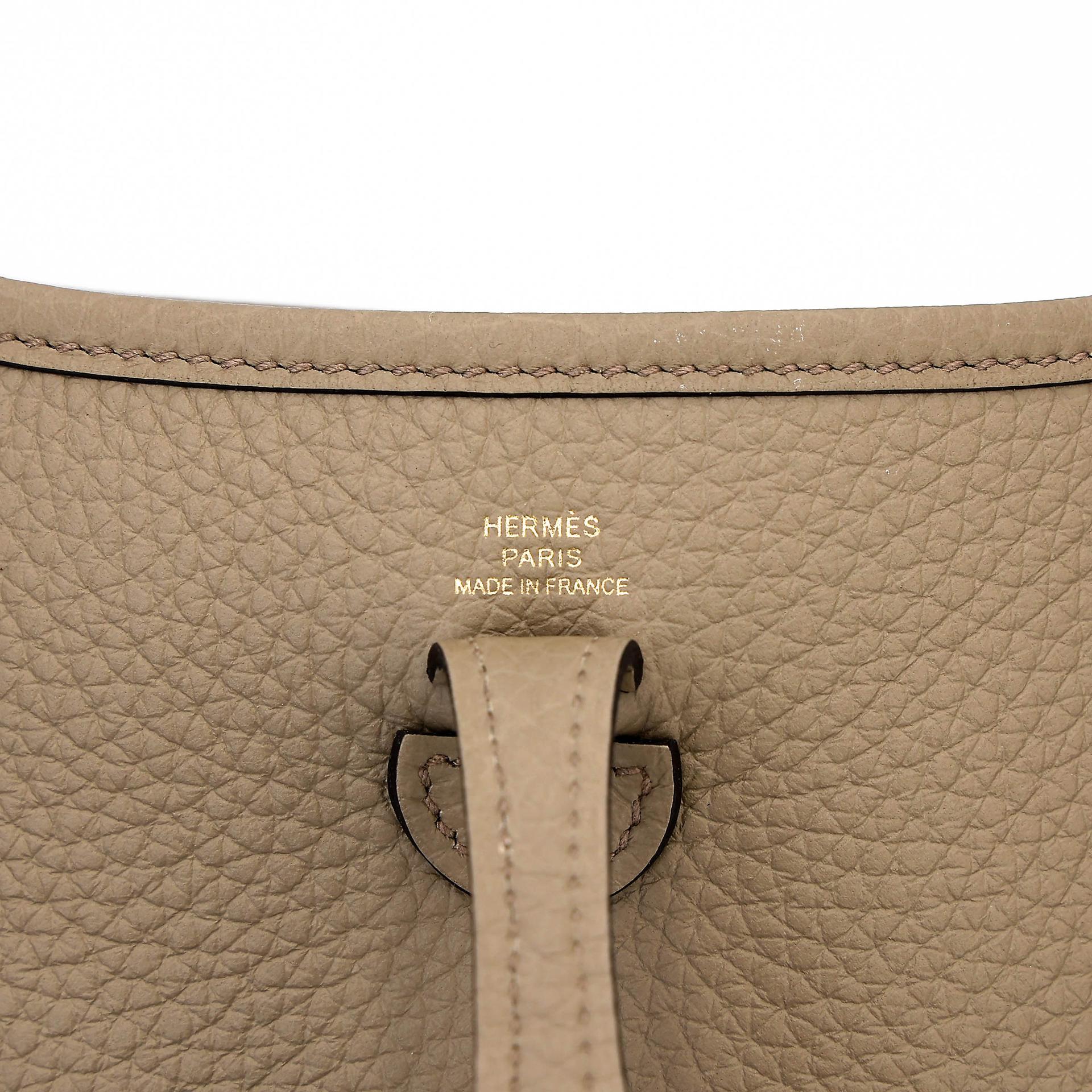 ランク NS 未使用品 HERMÈS エルメス エブリンTPM バンドリエール112cm ベージュマルファ (8Q) トリヨン ゴールド金具 W刻印 (2024) - 9