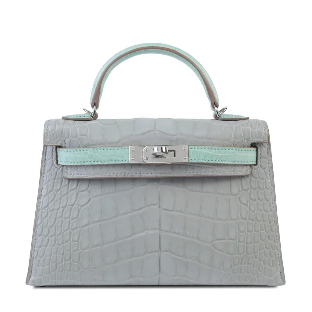 Mini Kelly II Gris Perle (80) Vert d’Eau (6U)