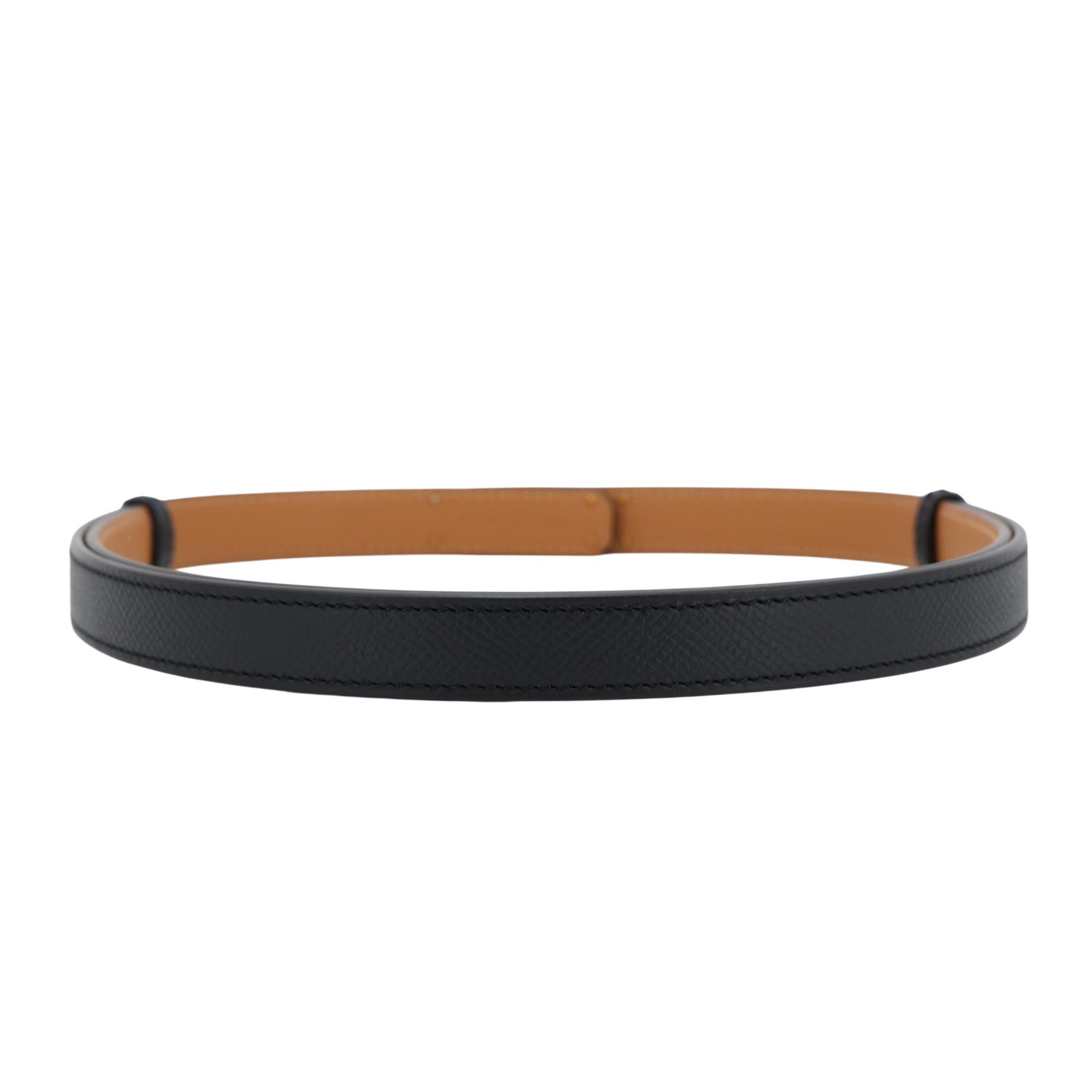 ランク N 新品 HERMÈS エルメス ケリーベルト ブラック (89) エプソン ゴールド金具 K刻印 (2025) - 4
