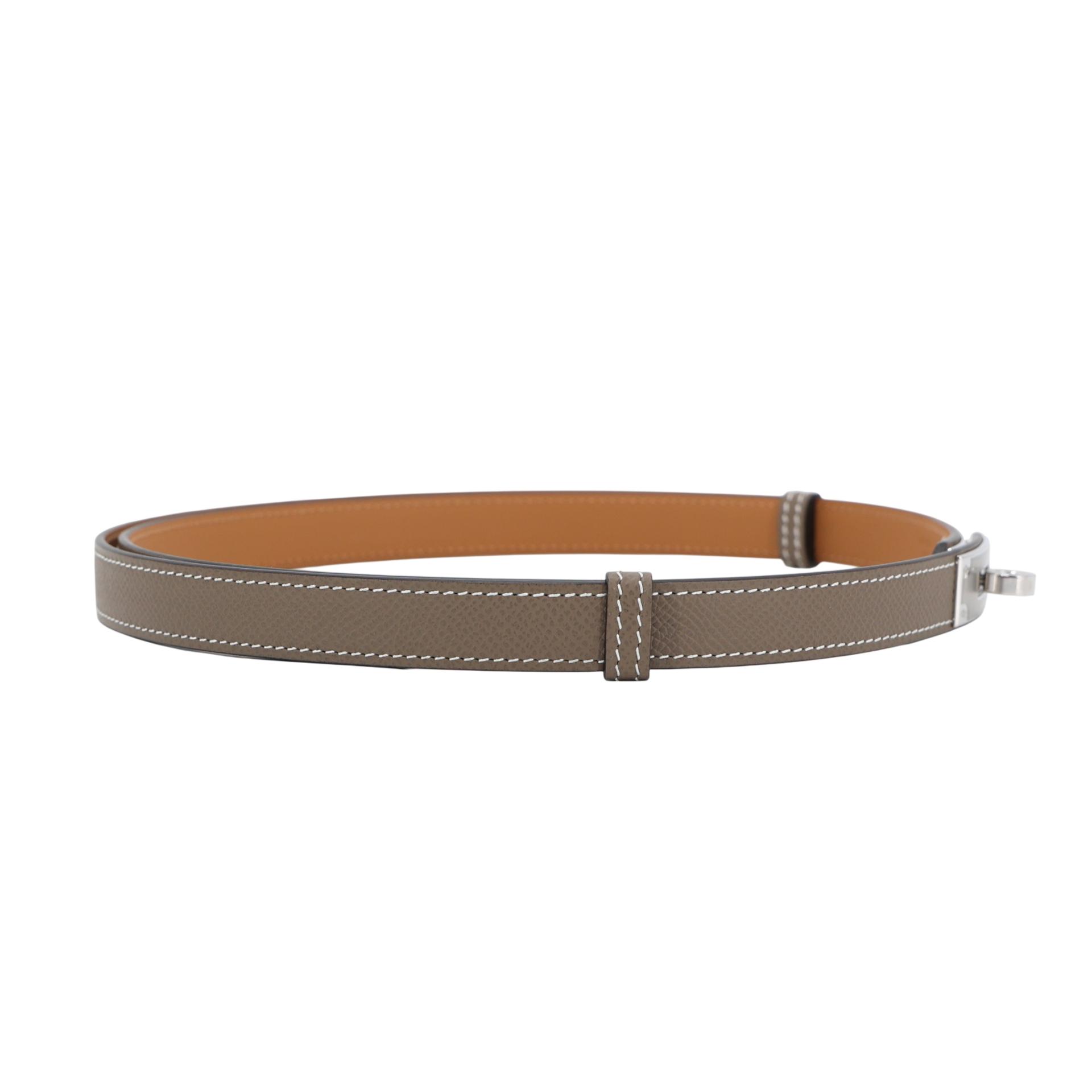 ランク N 新品 HERMÈS エルメス ケリーベルト エトゥープ (18) エプソン シルバー金具 G刻印 (2026) - 4