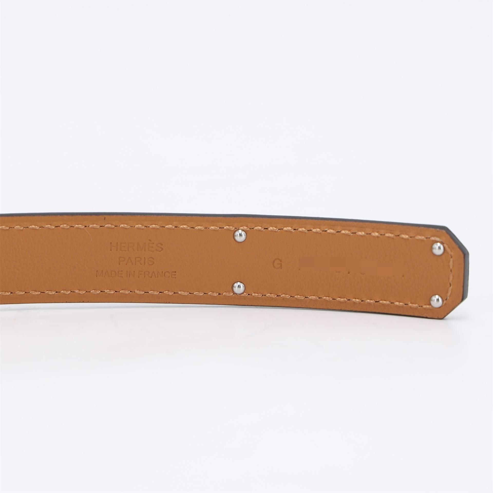 ランク N 新品 HERMÈS エルメス ケリーベルト エトゥープ (18) エプソン シルバー金具 G刻印 (2026) - 6