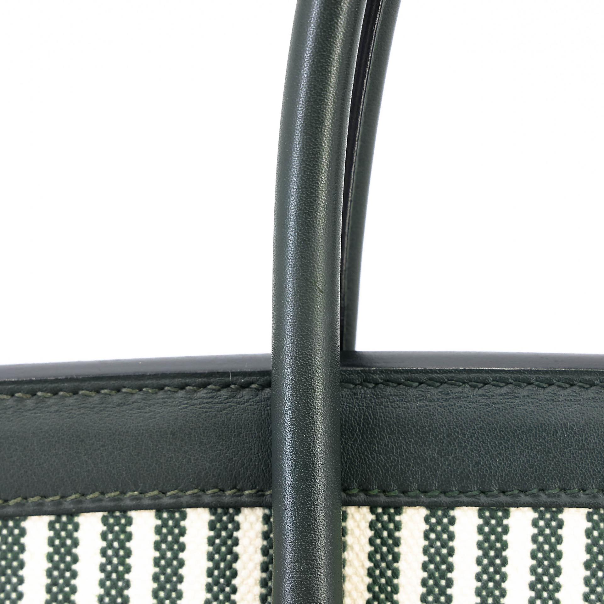 A美品 HERMÈS 愛馬仕 Birkin 35 2Q 英國綠 Vert Anglais Swift牛皮 帆布 銀扣 X刻 2016年 - 18