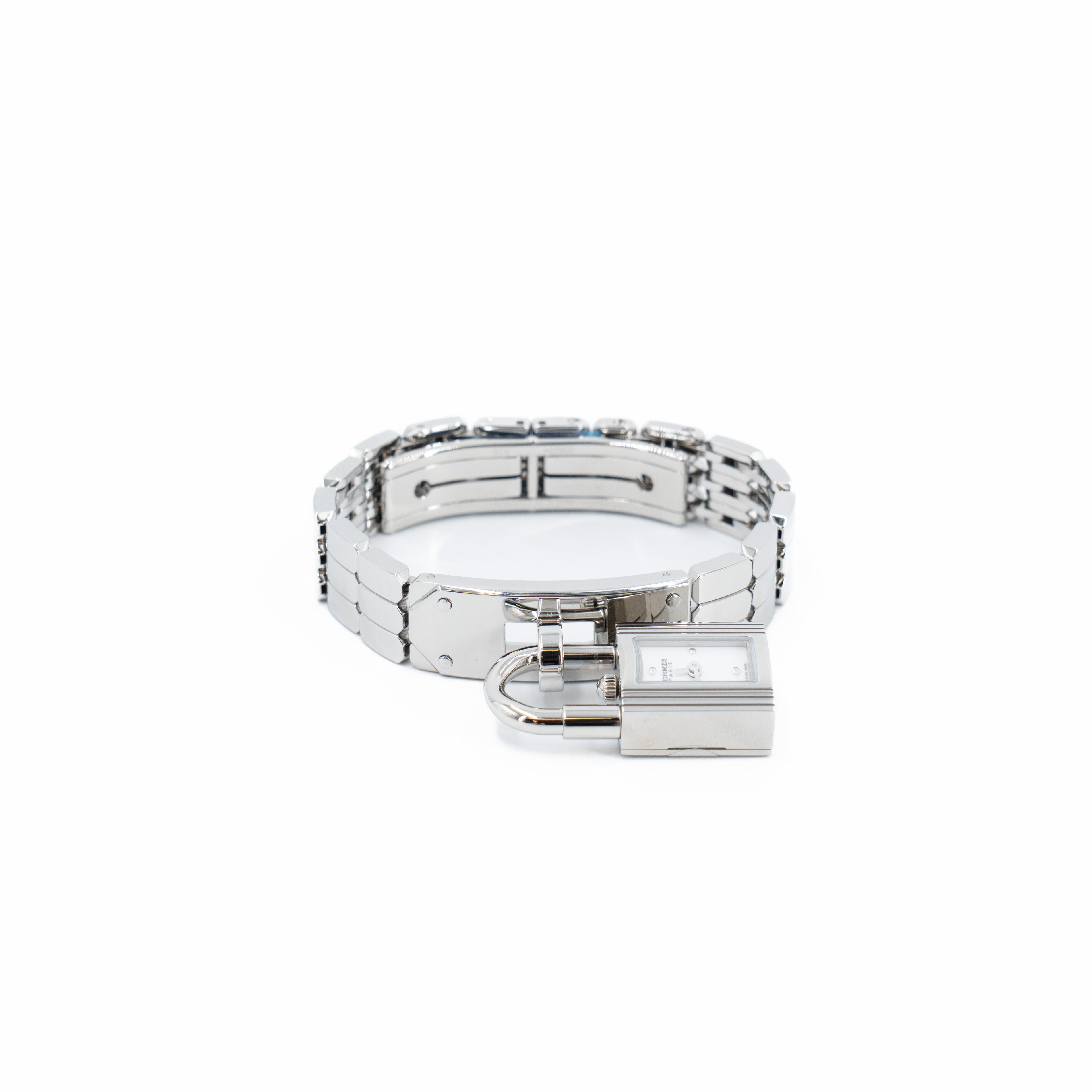 Brand New ( Rank N ) HERMÈS Kelly Watch Mini 16mm Silver Stainless steel - 1