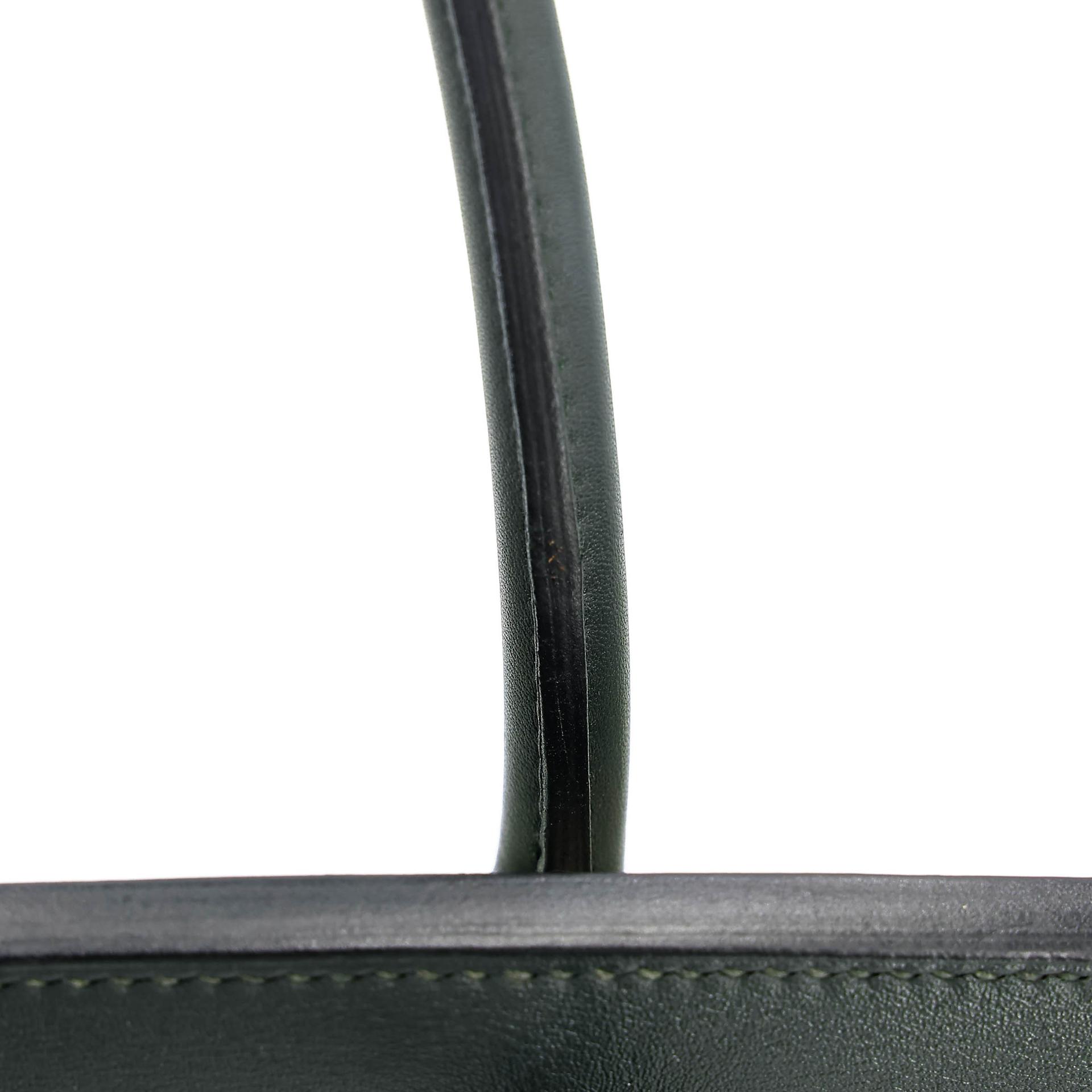 A美品 HERMÈS 愛馬仕 Birkin 35 2Q 英國綠 Vert Anglais Swift牛皮 帆布 銀扣 X刻 2016年 - 21