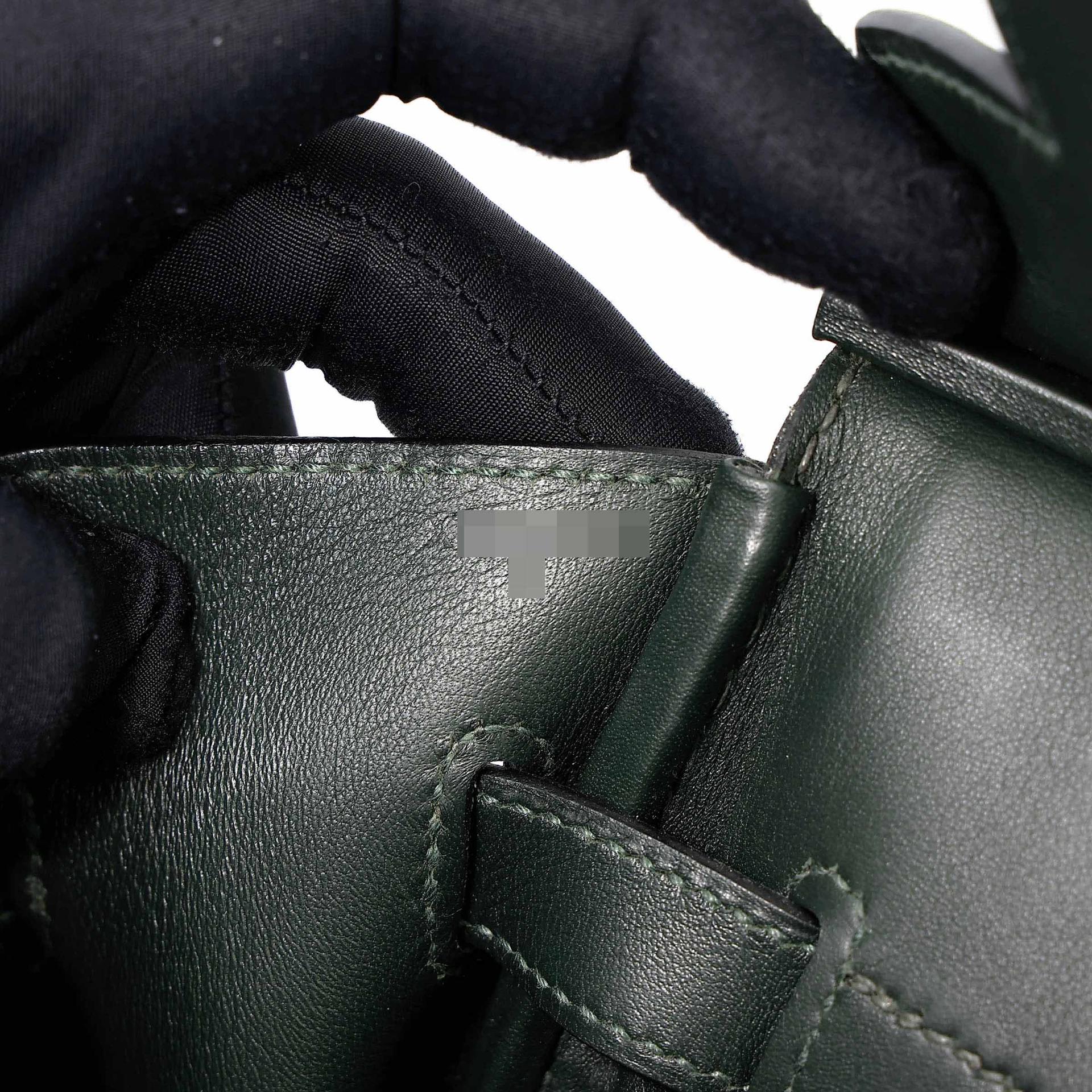 A美品 HERMÈS 愛馬仕 Birkin 35 2Q 英國綠 Vert Anglais Swift牛皮 帆布 銀扣 X刻 2016年 - 35